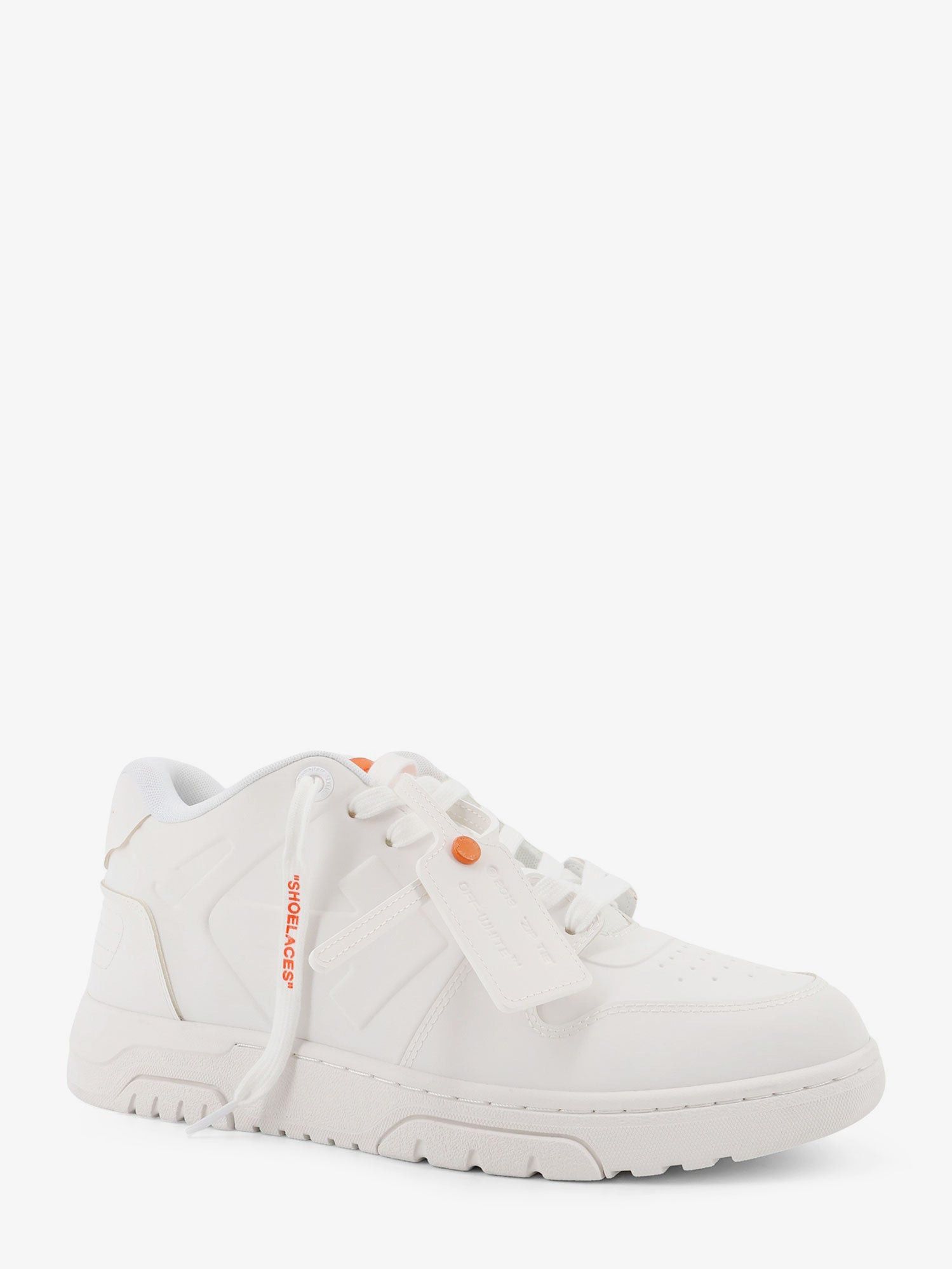 Off-White Out Of Office Molded Leather Sneakers Size US 7 / EU 40 - 2 Thumbnail