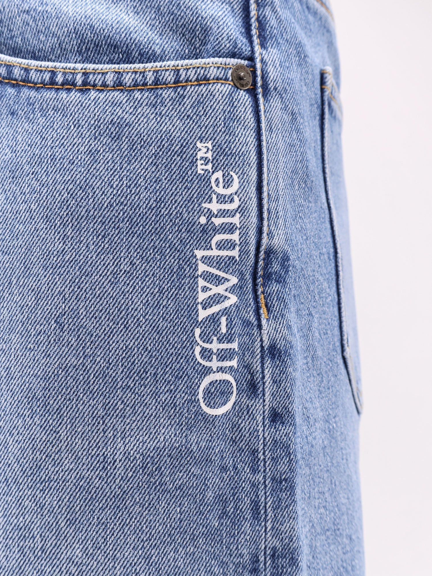 Off-White Half Arrow Denim Shorts Size US 29 - 3 Thumbnail