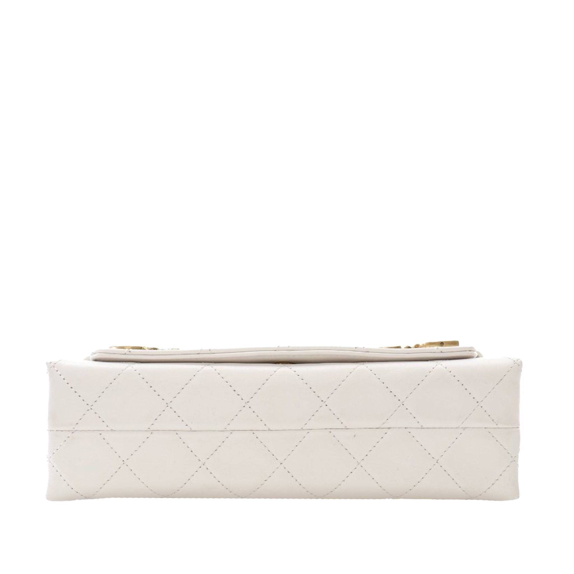 Chanel Medium Quilted Calfskin Logo Enchained Flap Size ONE SIZE - 3 Thumbnail
