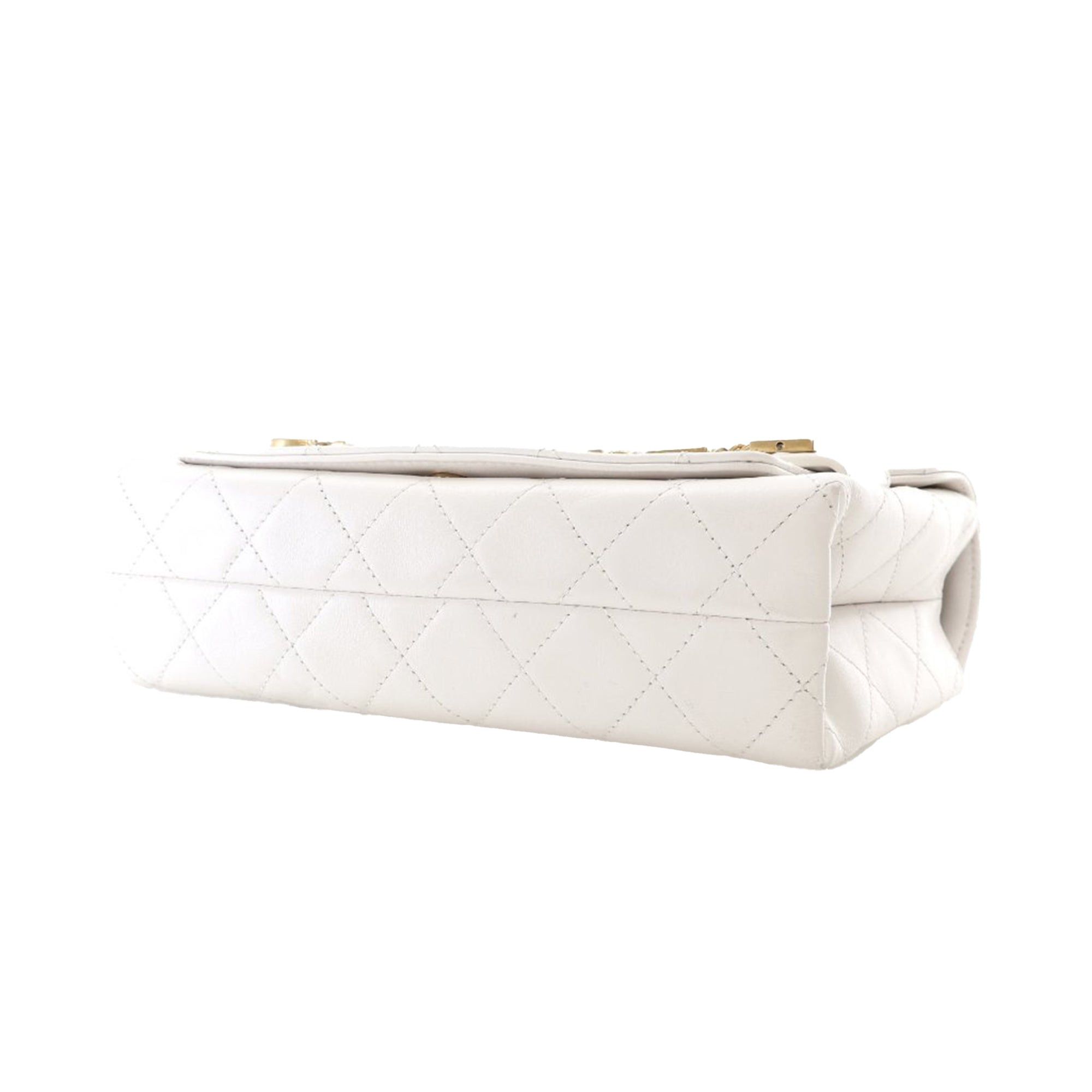 Chanel Medium Quilted Calfskin Logo Enchained Flap Size ONE SIZE - 7 Thumbnail