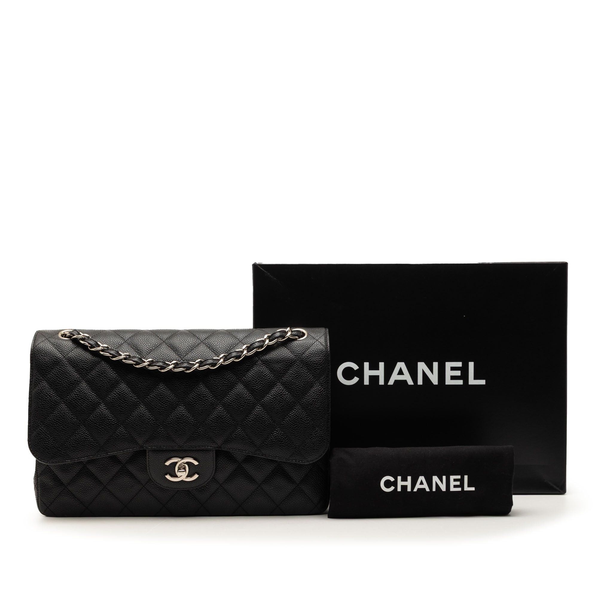 Chanel Jumbo Classic Caviar Double Flap Size ONE SIZE - 8 Thumbnail