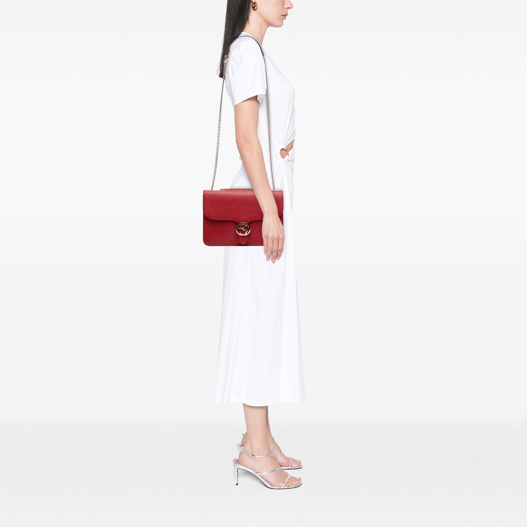 Gucci Medium Dollar Calfskin Interlocking G Crossbody Size ONE SIZE - 9 Thumbnail