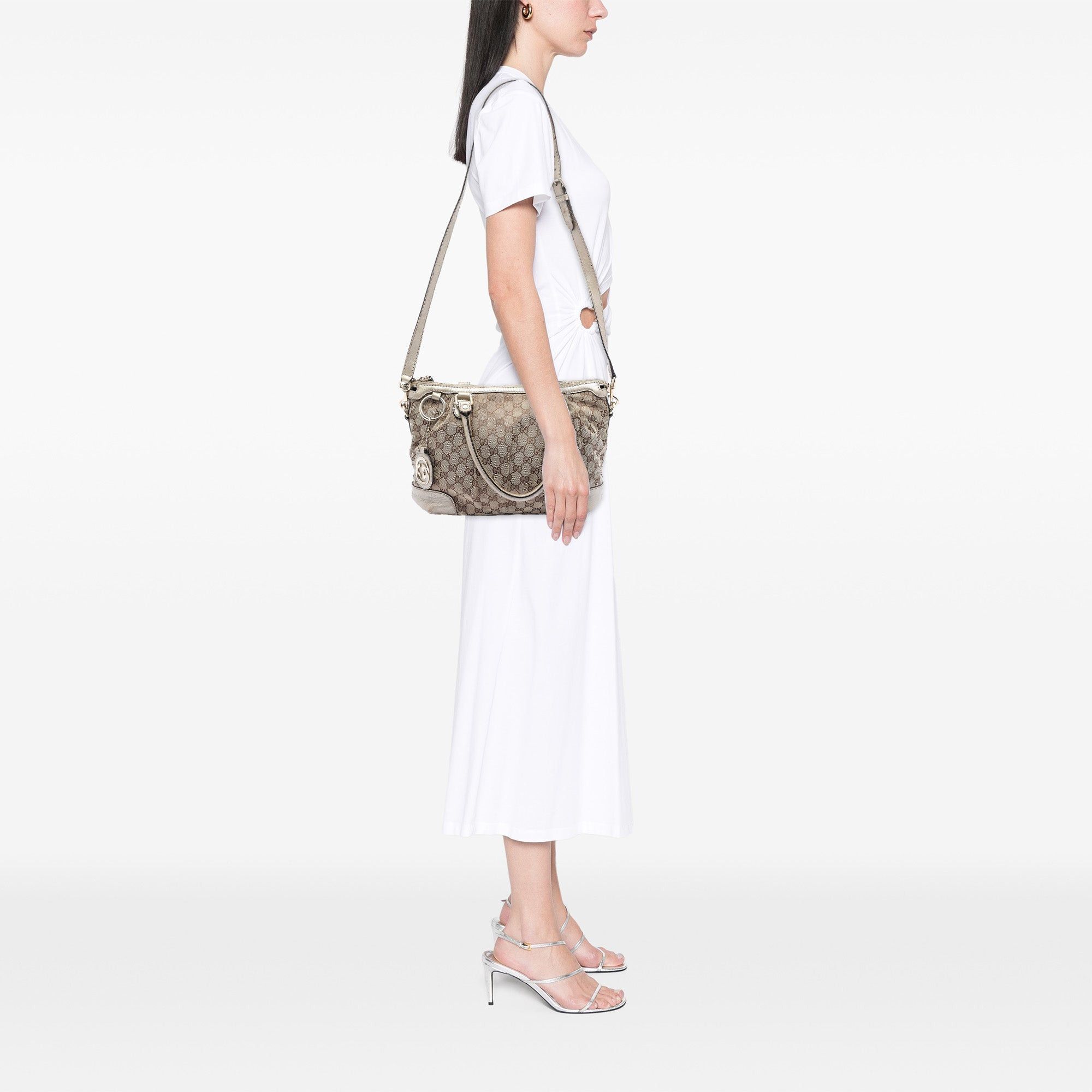 Gucci GG Canvas Sukey Satchel Size ONE SIZE - 7 Thumbnail