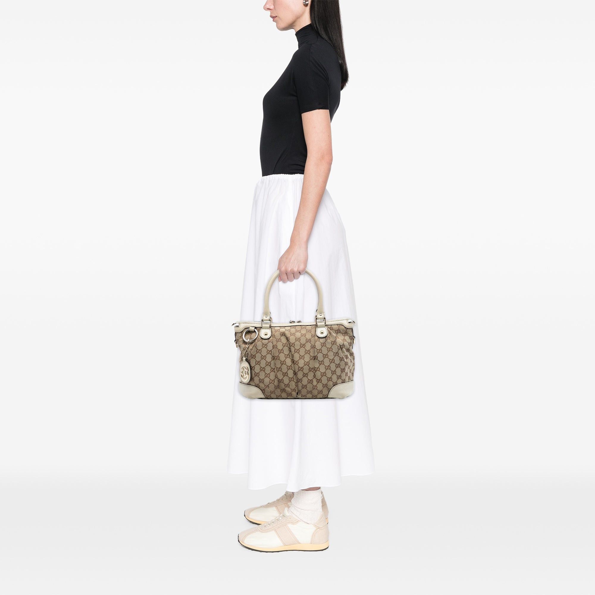 Gucci GG Canvas Sukey Satchel Size ONE SIZE - 7 Thumbnail