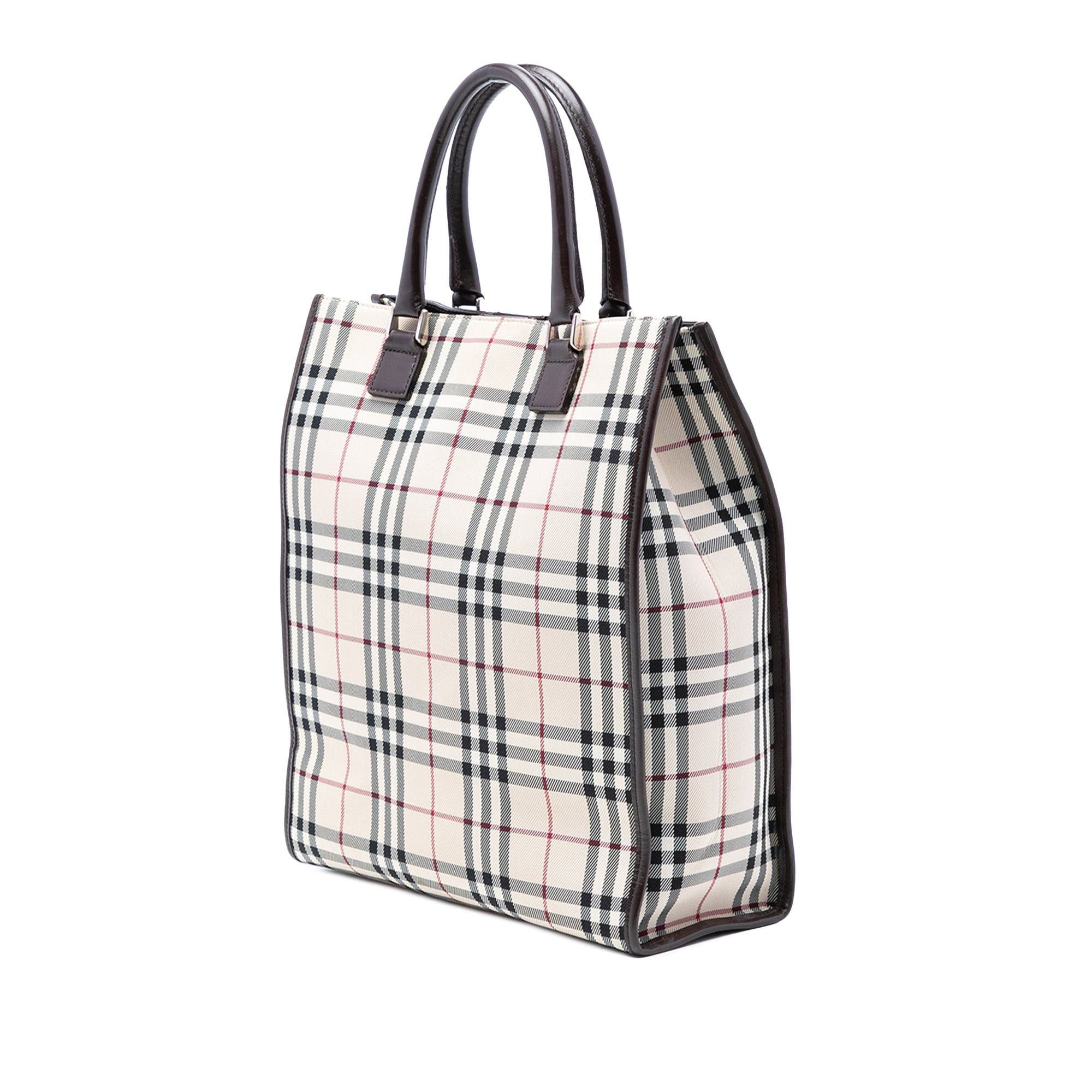 Burberry House Check Canvas Tote Size ONE SIZE - 2 Thumbnail