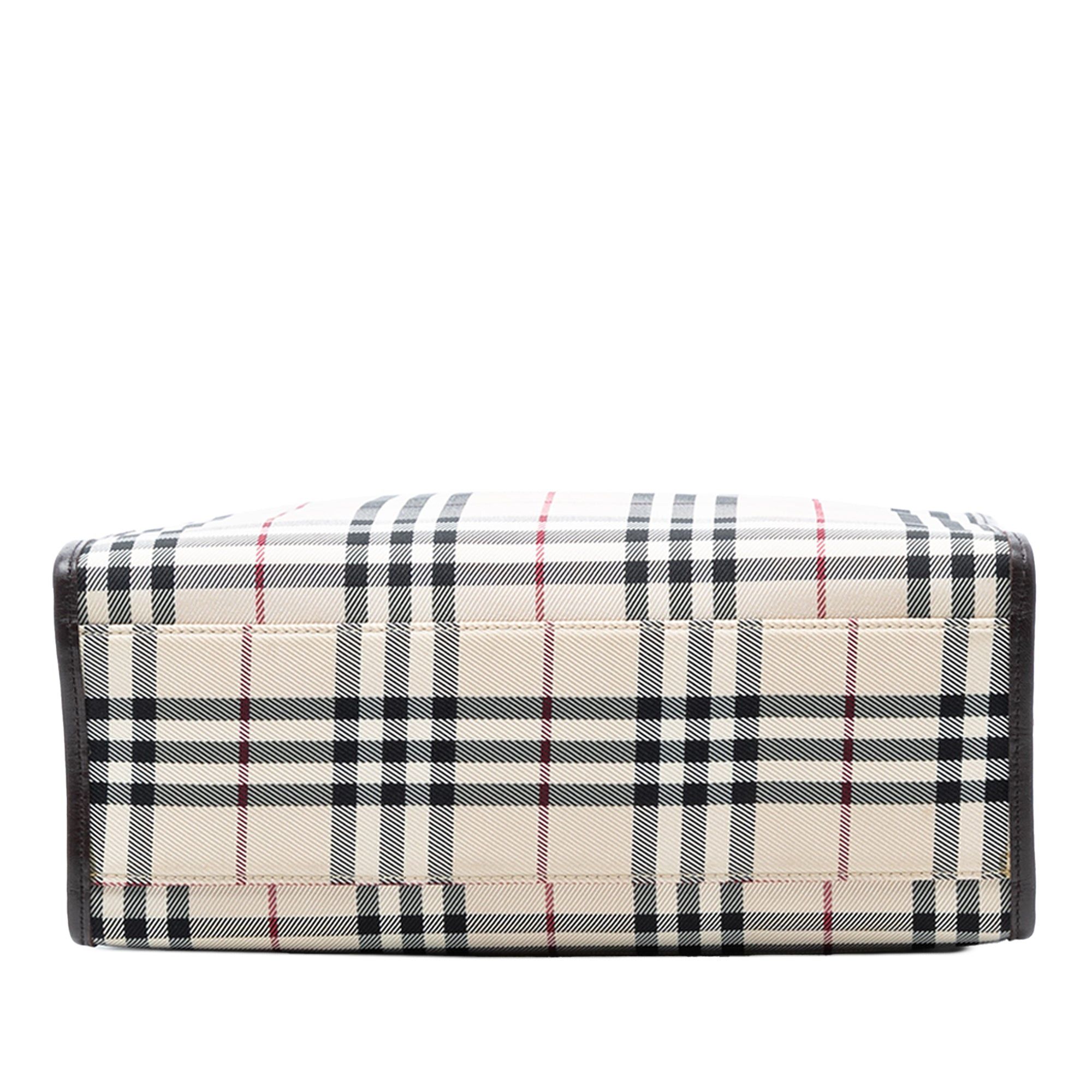 Burberry House Check Canvas Tote Size ONE SIZE - 3 Thumbnail