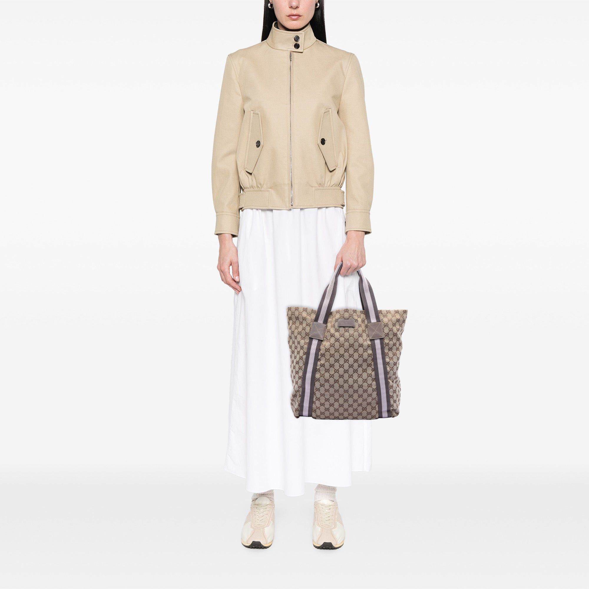 Gucci GG Canvas Web Tote Size ONE SIZE - 7 Thumbnail