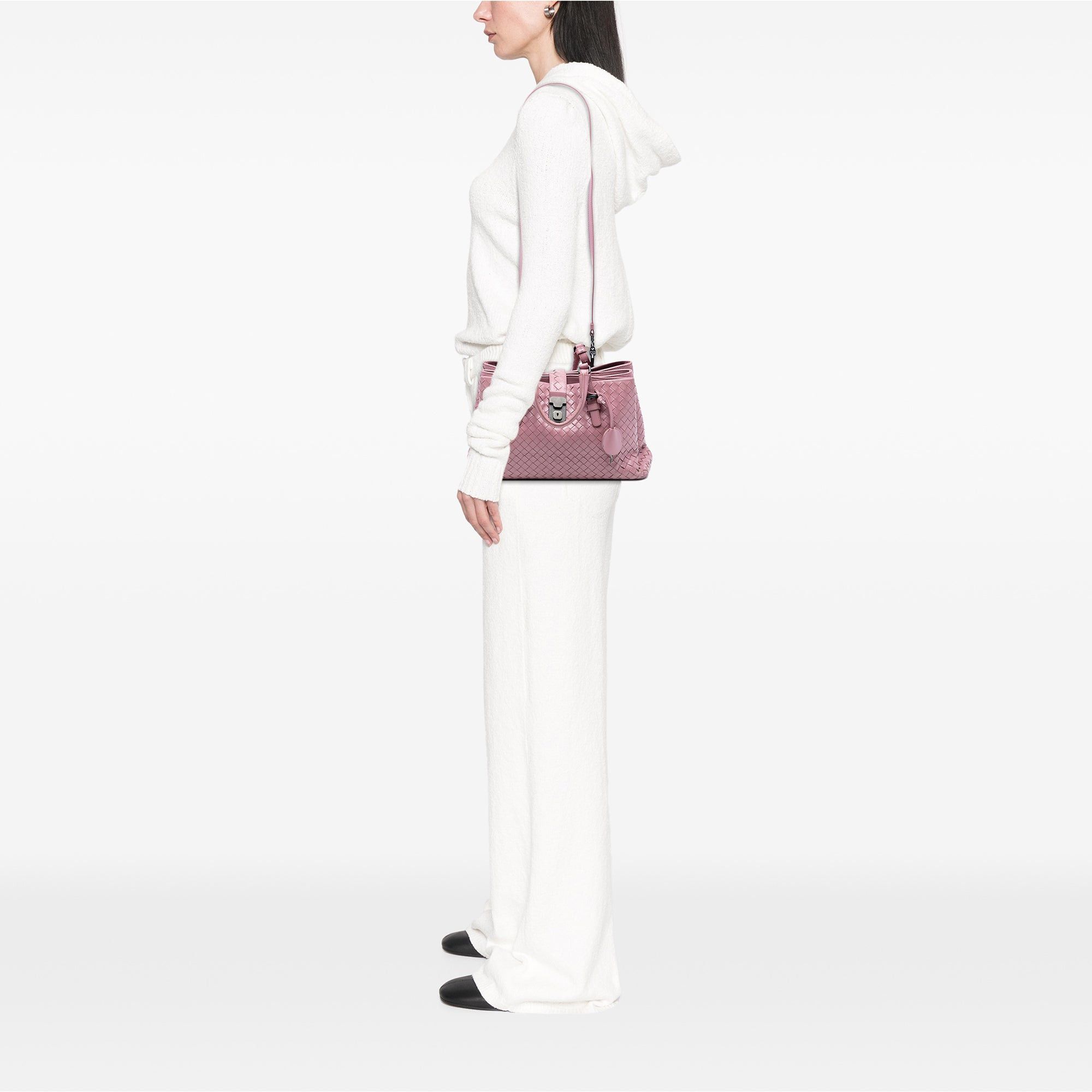 Bottega Veneta Small Nappa Intrecciato Roma Satchel Size ONE SIZE - 7 Thumbnail