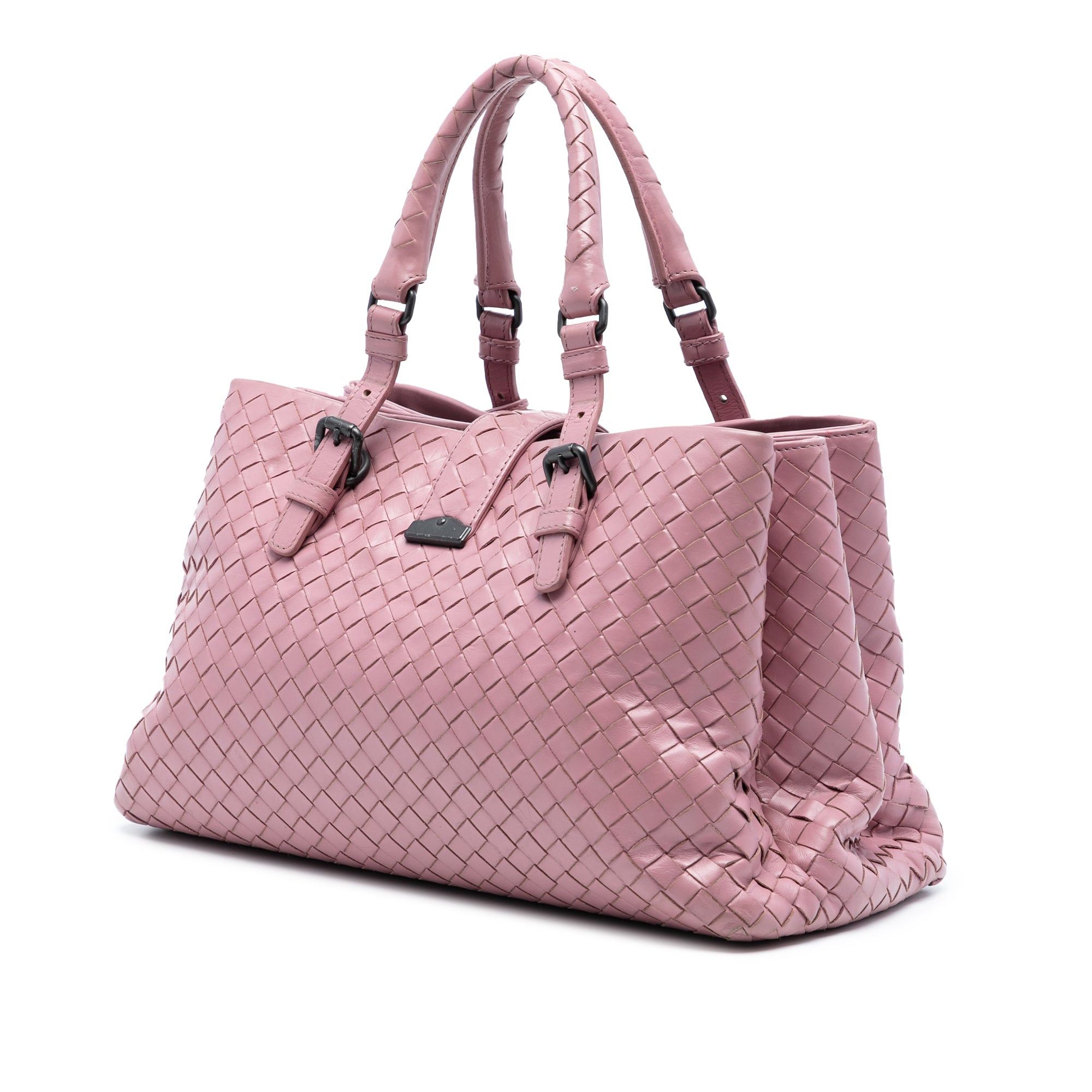 Bottega Veneta Small Nappa Intrecciato Roma Satchel Size ONE SIZE - 2 Thumbnail