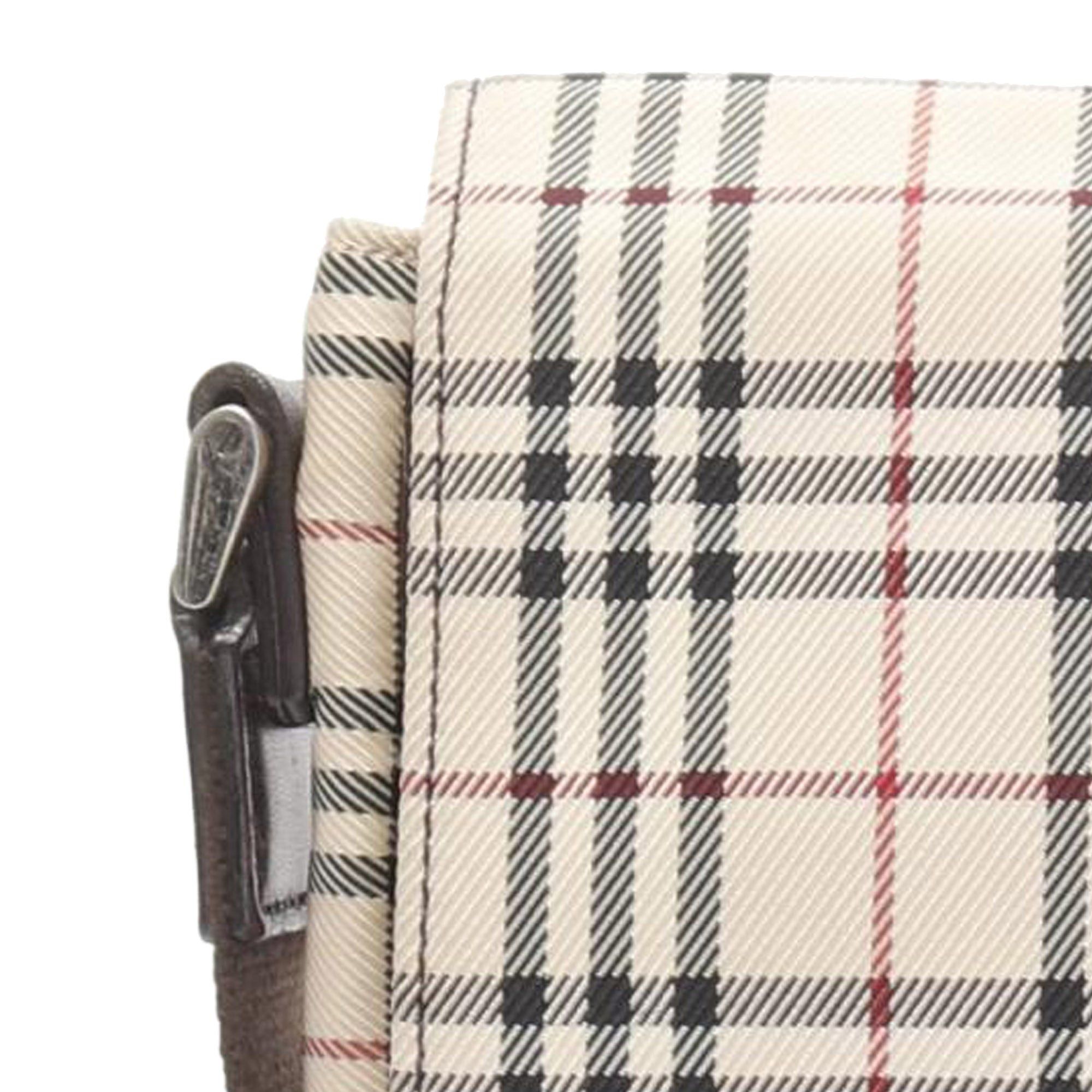 Burberry House Check Canvas Flap Crossbody Size ONE SIZE - 13 Thumbnail