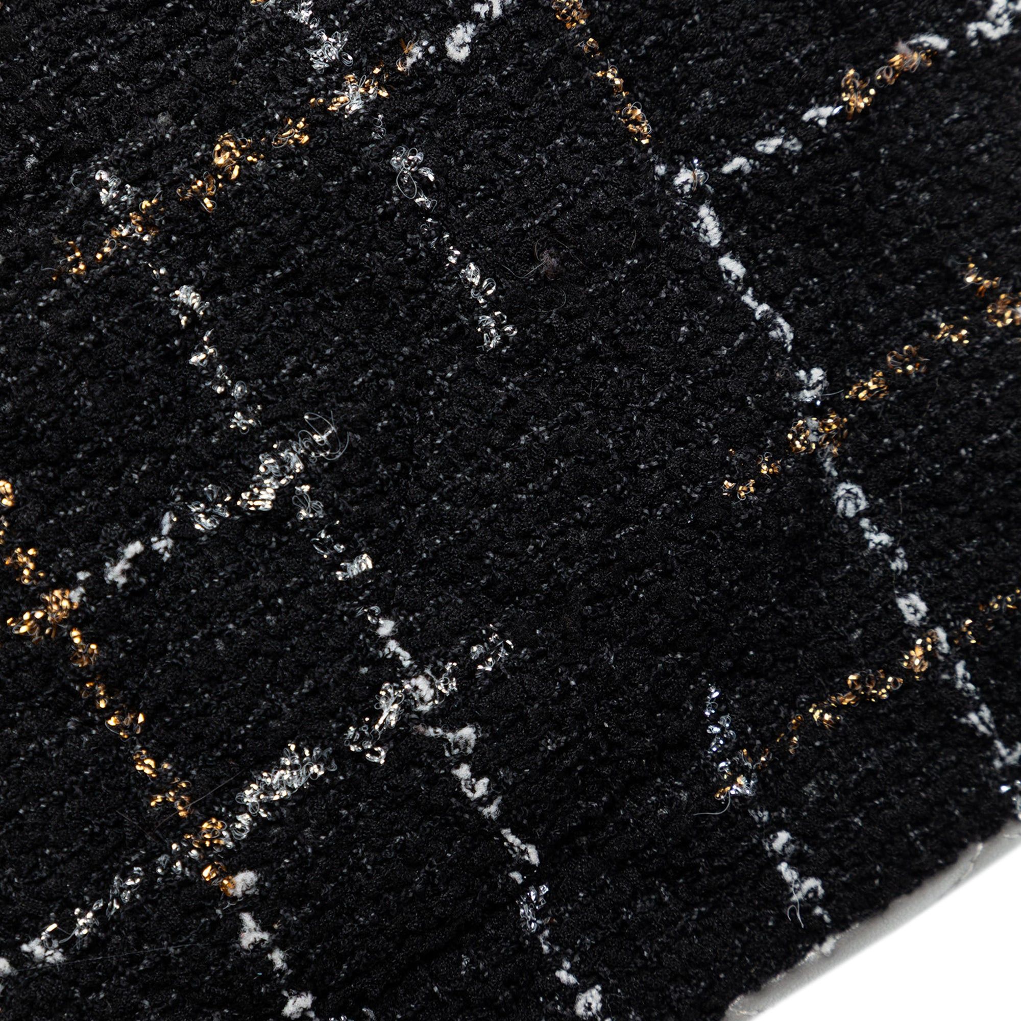 Chanel Medium Classic Quilted Tweed and Metallic Lambskin Double Flap Size ONE SIZE - 7 Thumbnail