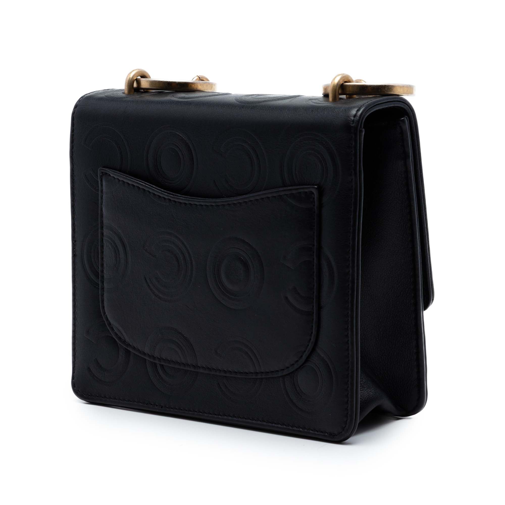 Chanel Mini Square Calfskin Coco Embossed Flap Size ONE SIZE - 2 Thumbnail
