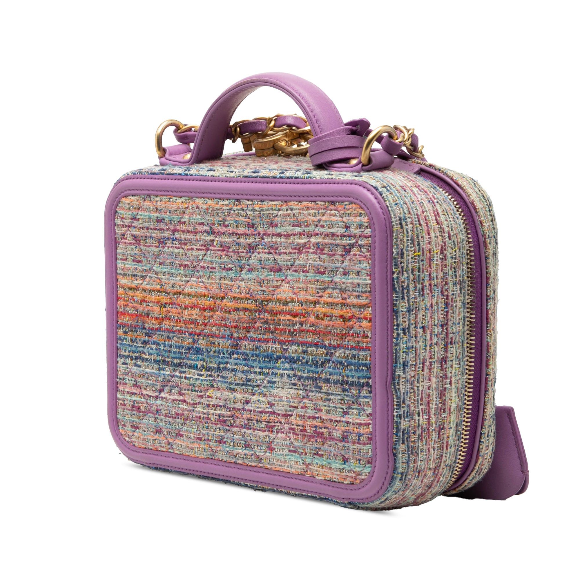Chanel Medium Tweed CC Filigree Vanity Case Size ONE SIZE - 2 Thumbnail