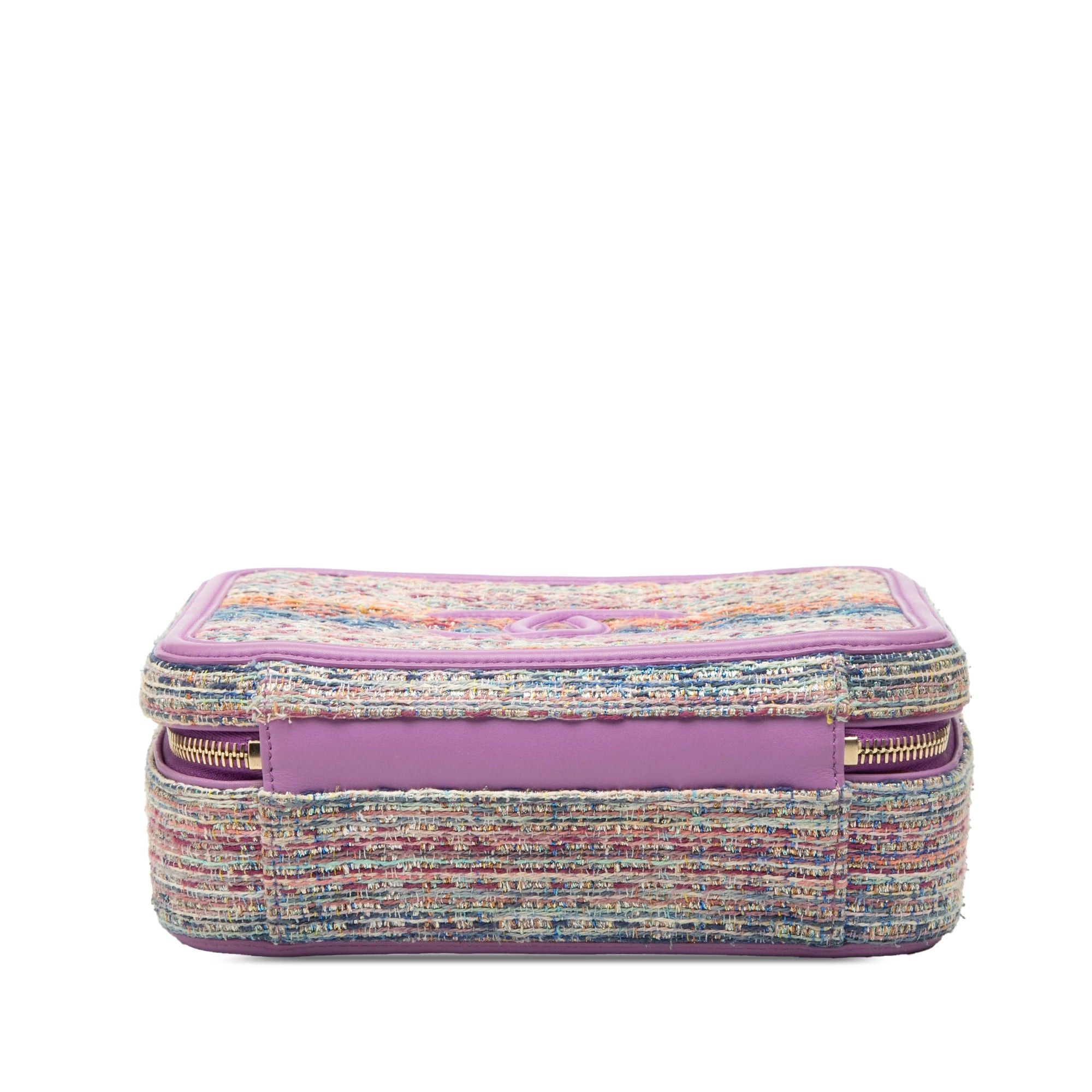 Chanel Medium Tweed CC Filigree Vanity Case Size ONE SIZE - 3 Thumbnail