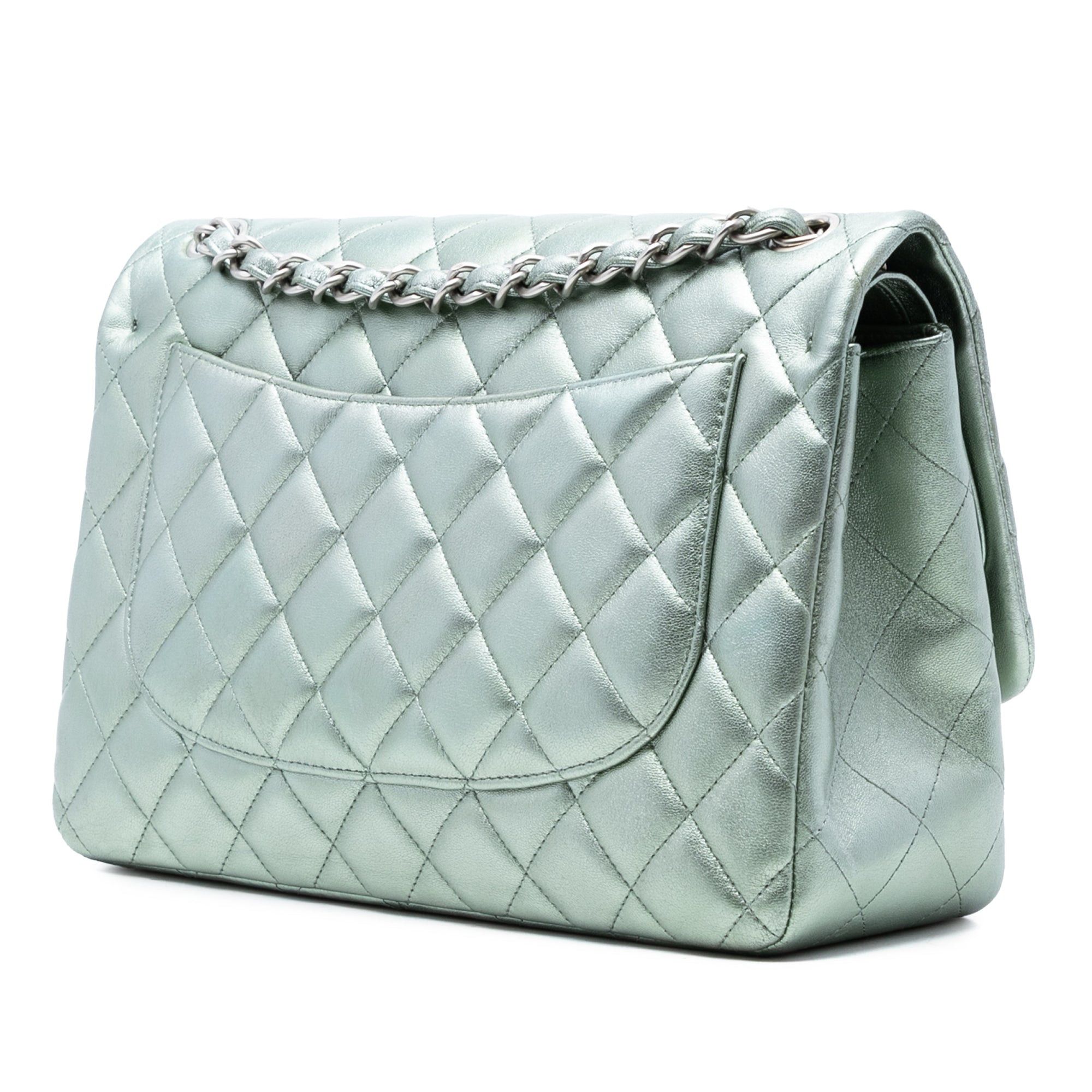 Chanel Jumbo Classic Metallic Lambskin Double Flap Size ONE SIZE - 2 Thumbnail