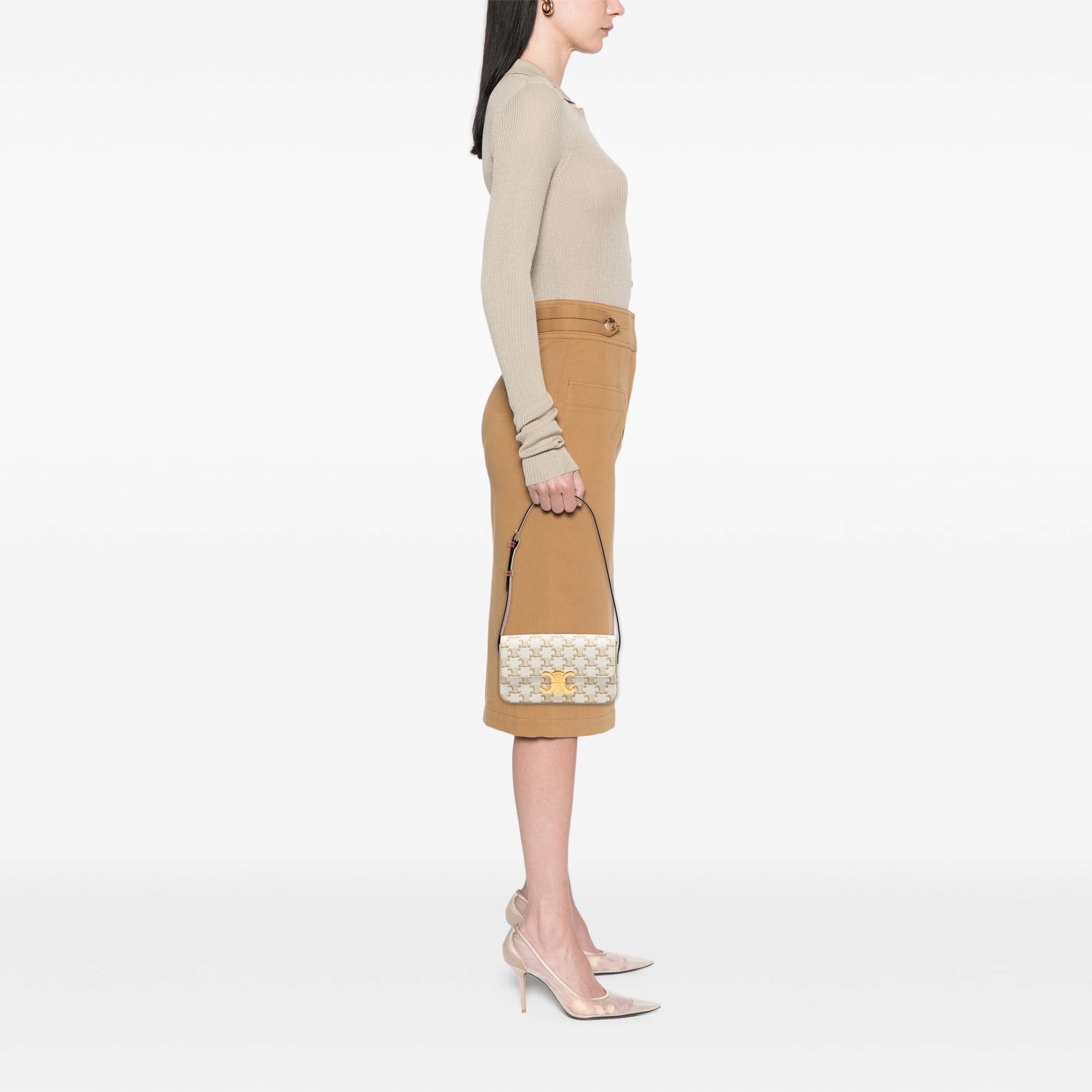 Celine Triomphe Coated Canvas Claude Shoulder Bag Size ONE SIZE - 7 Thumbnail