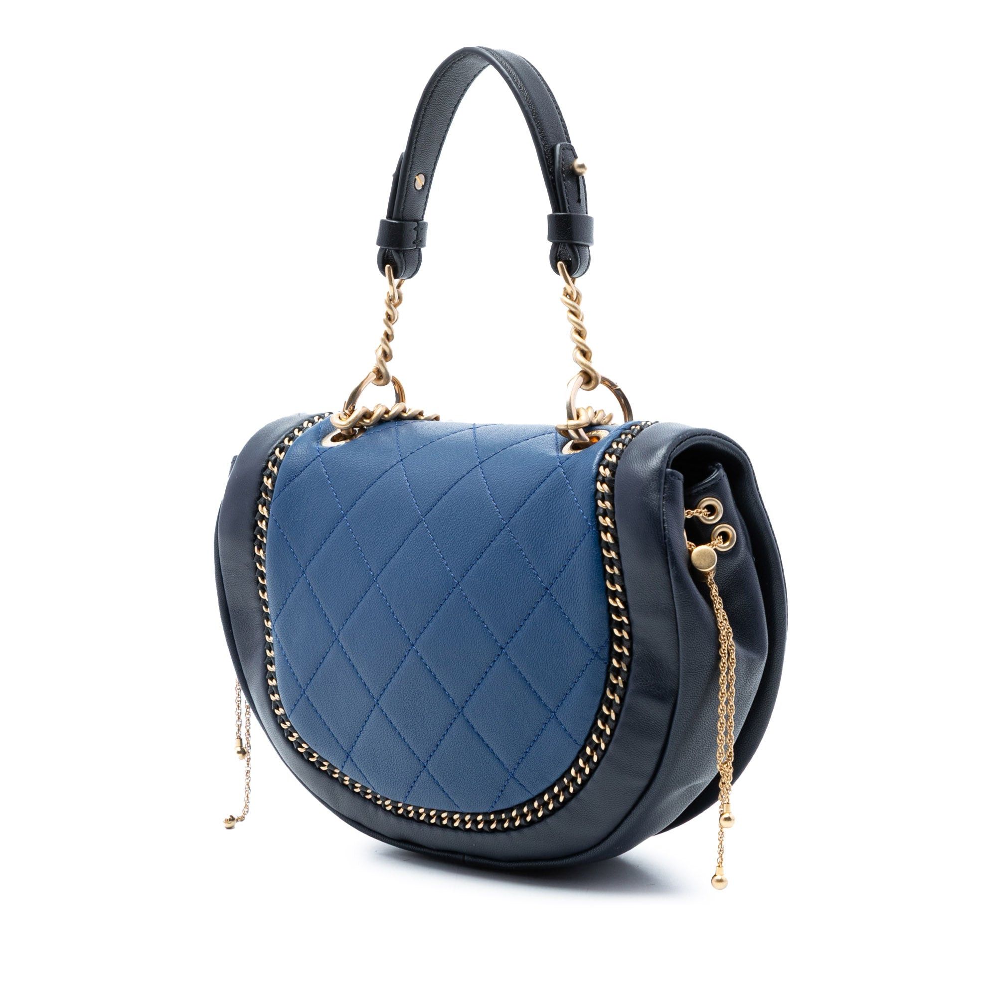 Chanel Small Quilted Lambskin Chain Detail Saddle Bag Size ONE SIZE - 2 Thumbnail