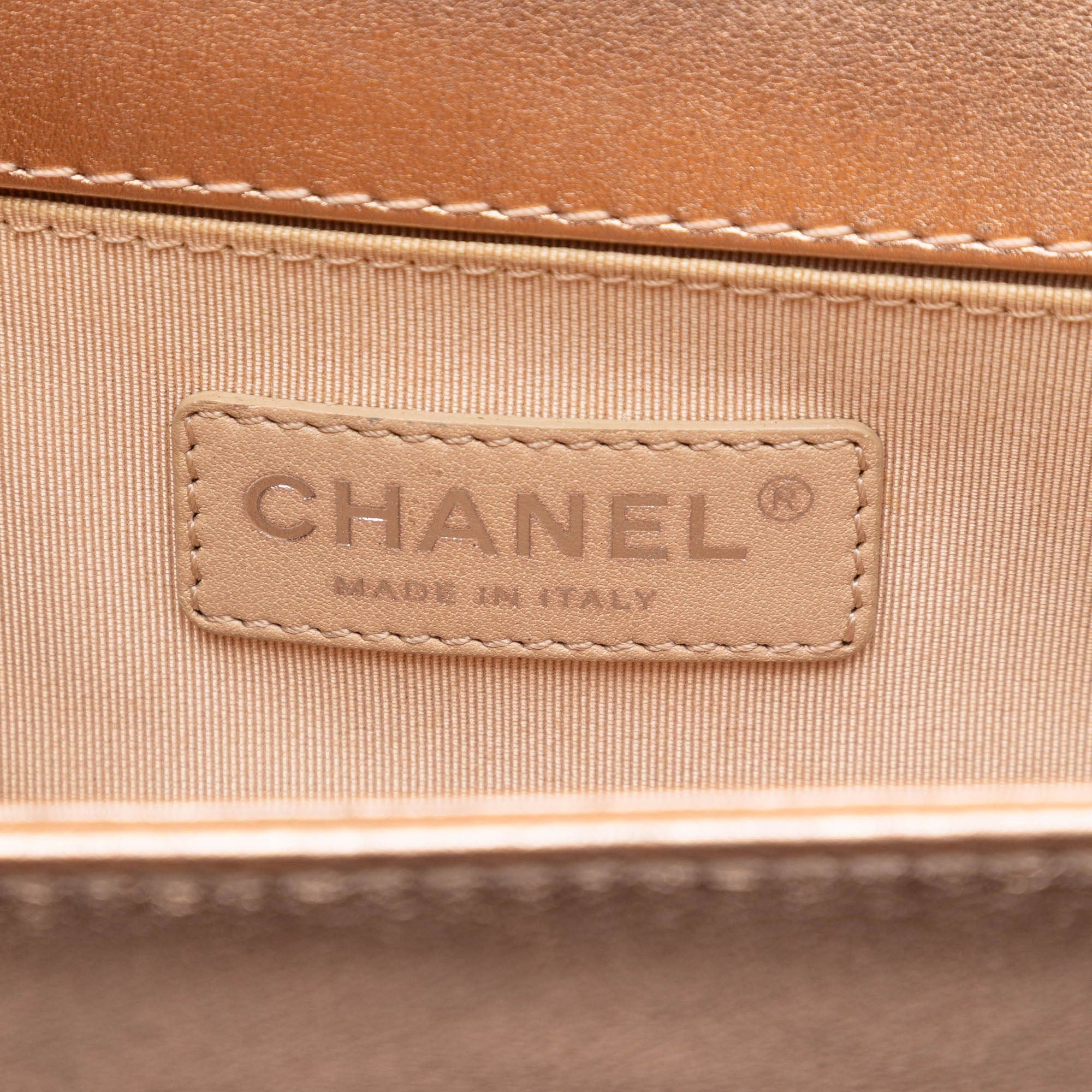 Chanel Small Quilted Perforated Metallic Lambskin Boy Flap Size ONE SIZE - 5 Thumbnail