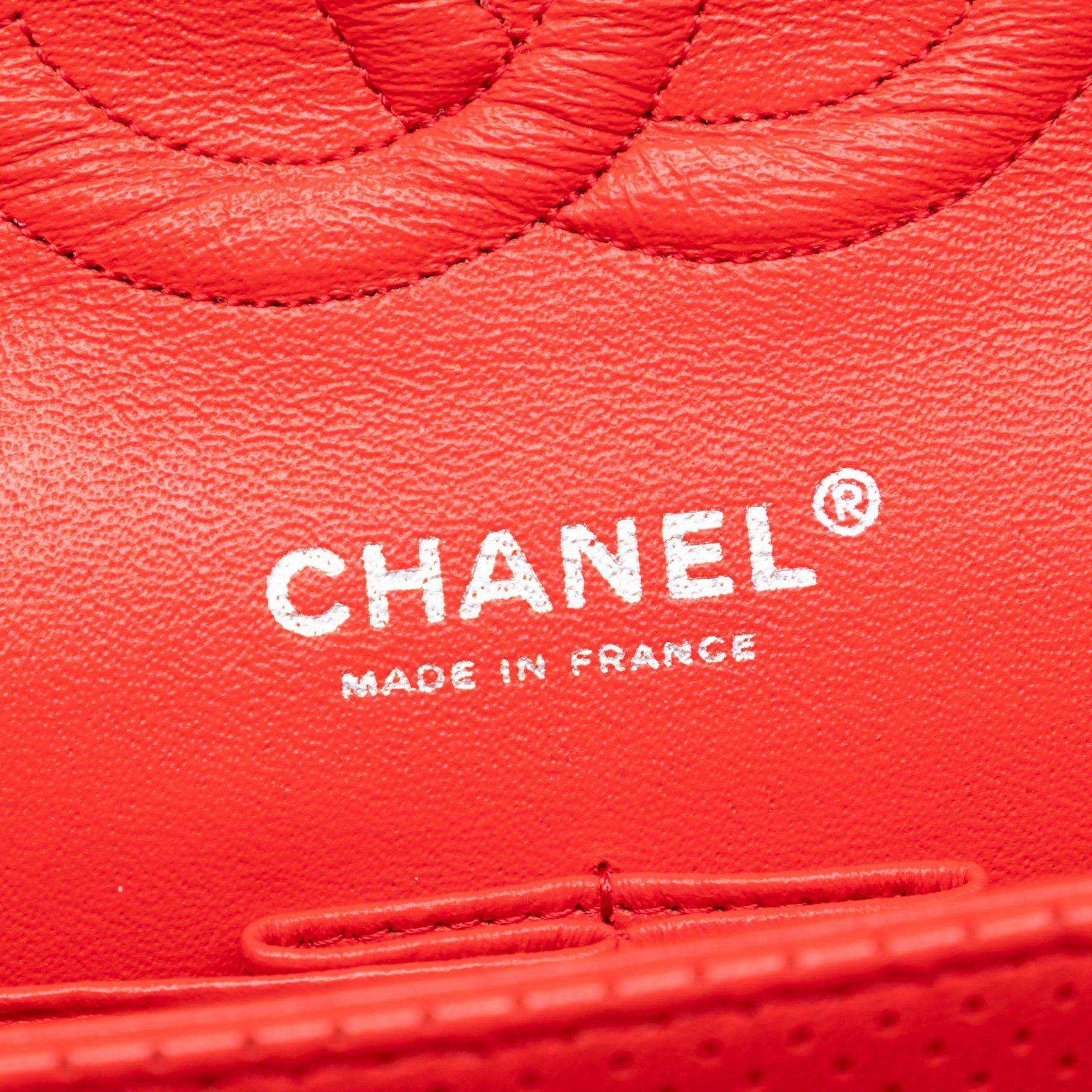 Chanel Medium Classic Perforated Lambskin Double Flap Size ONE SIZE - 5 Thumbnail
