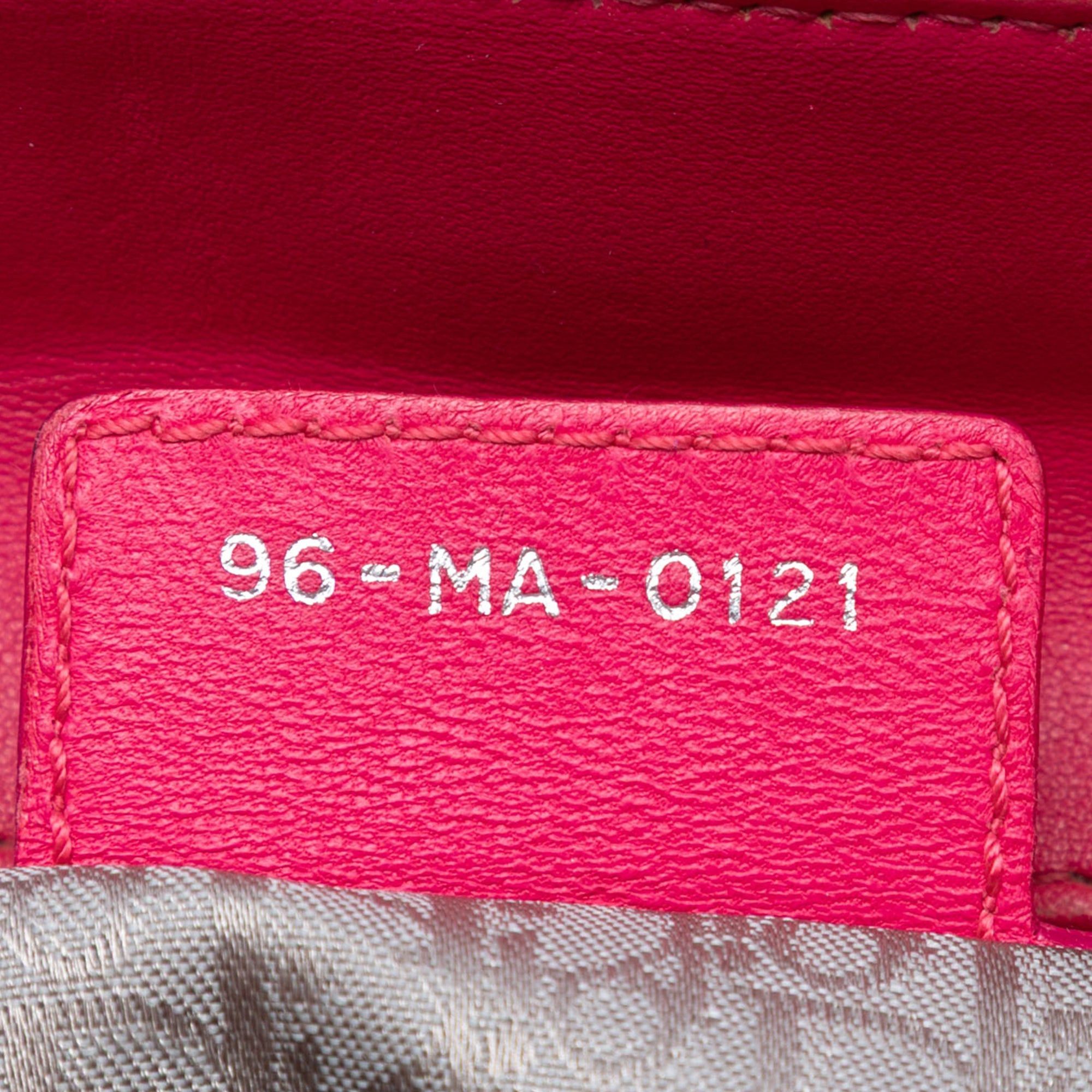 Dior Medium Lambskin Cannage Contrast Stitch Lady Dior Size ONE SIZE - 6 Thumbnail