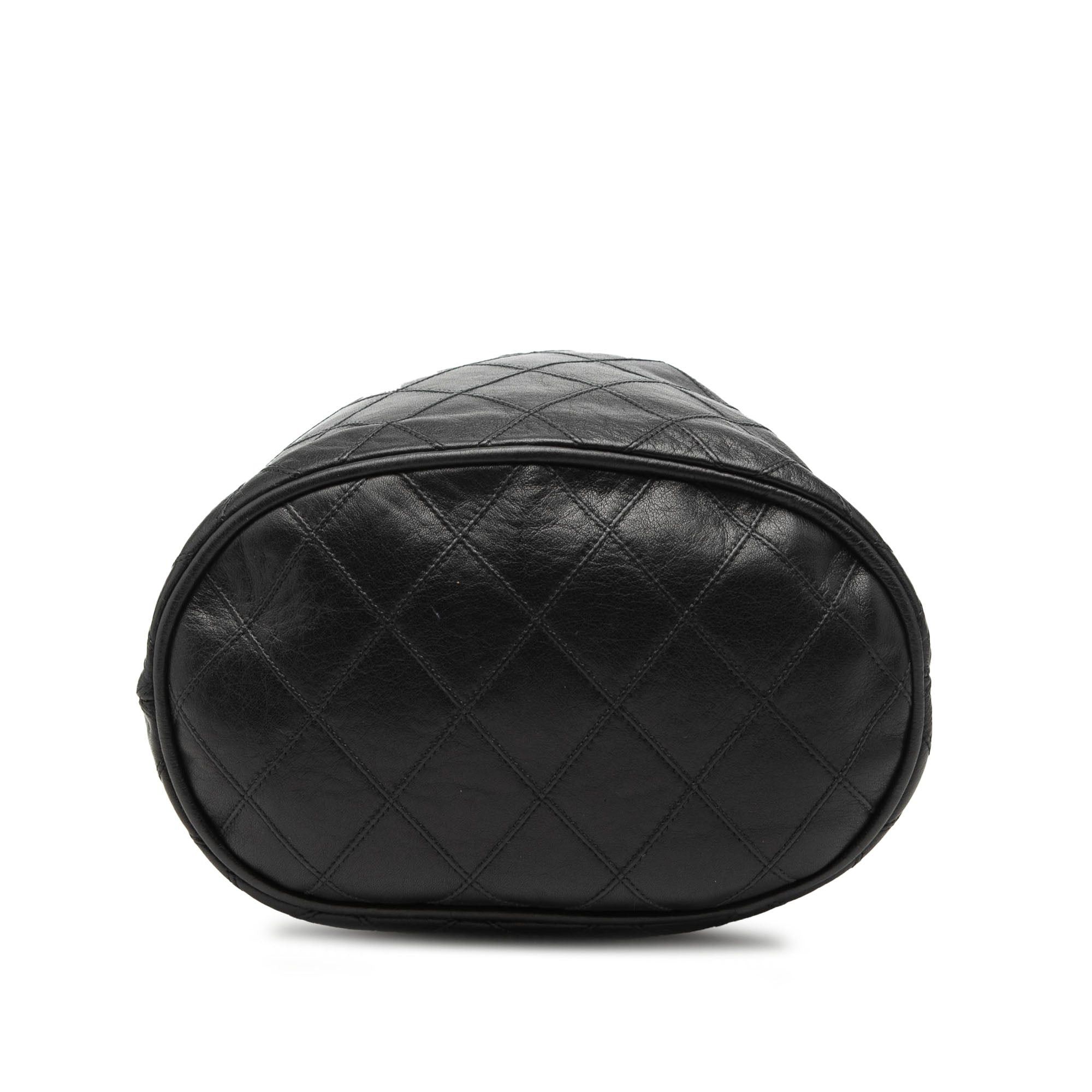Chanel Quilted Lambskin Drawstring Chain Bucket Bag Size ONE SIZE - 3 Thumbnail
