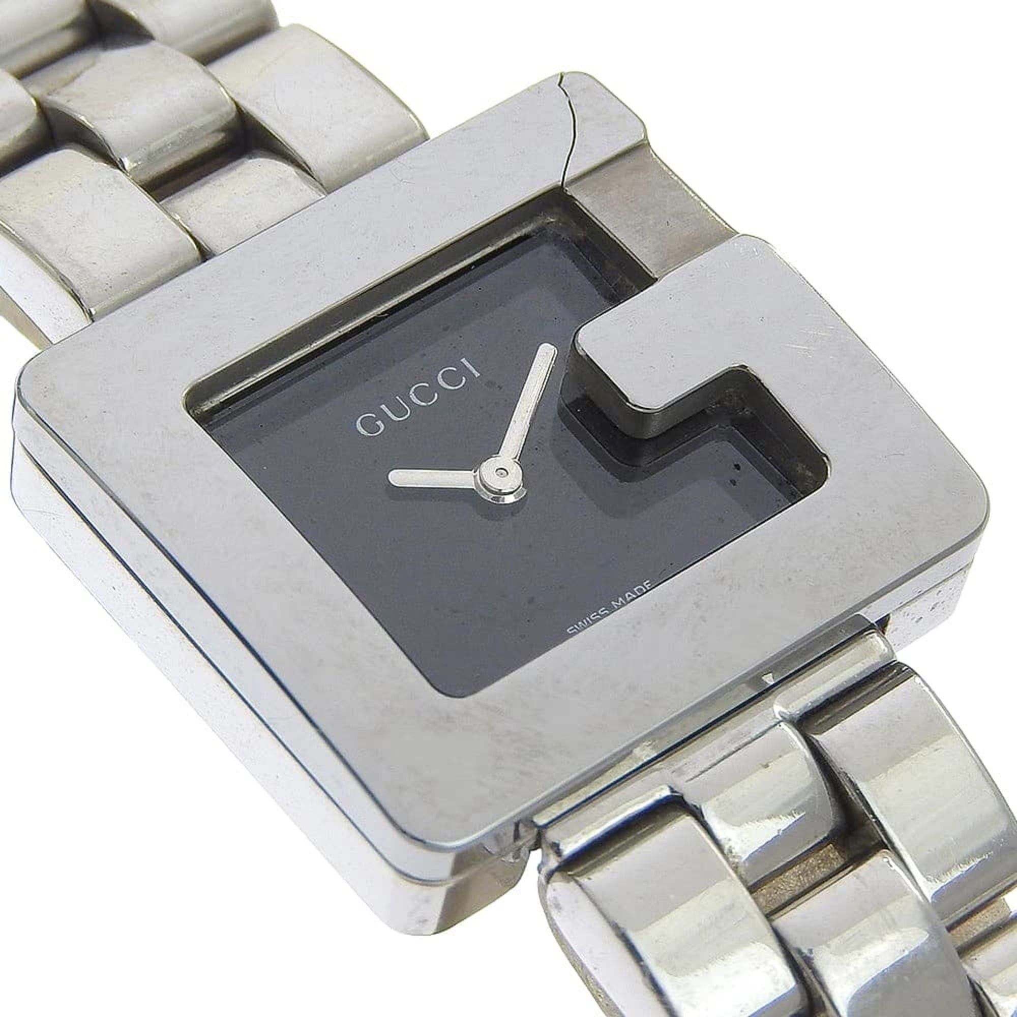 Gucci Gucci 3600L Stainless Steel Quartz Analog Watch, Black Dial, Women's Size ONE SIZE - 3 Thumbnail
