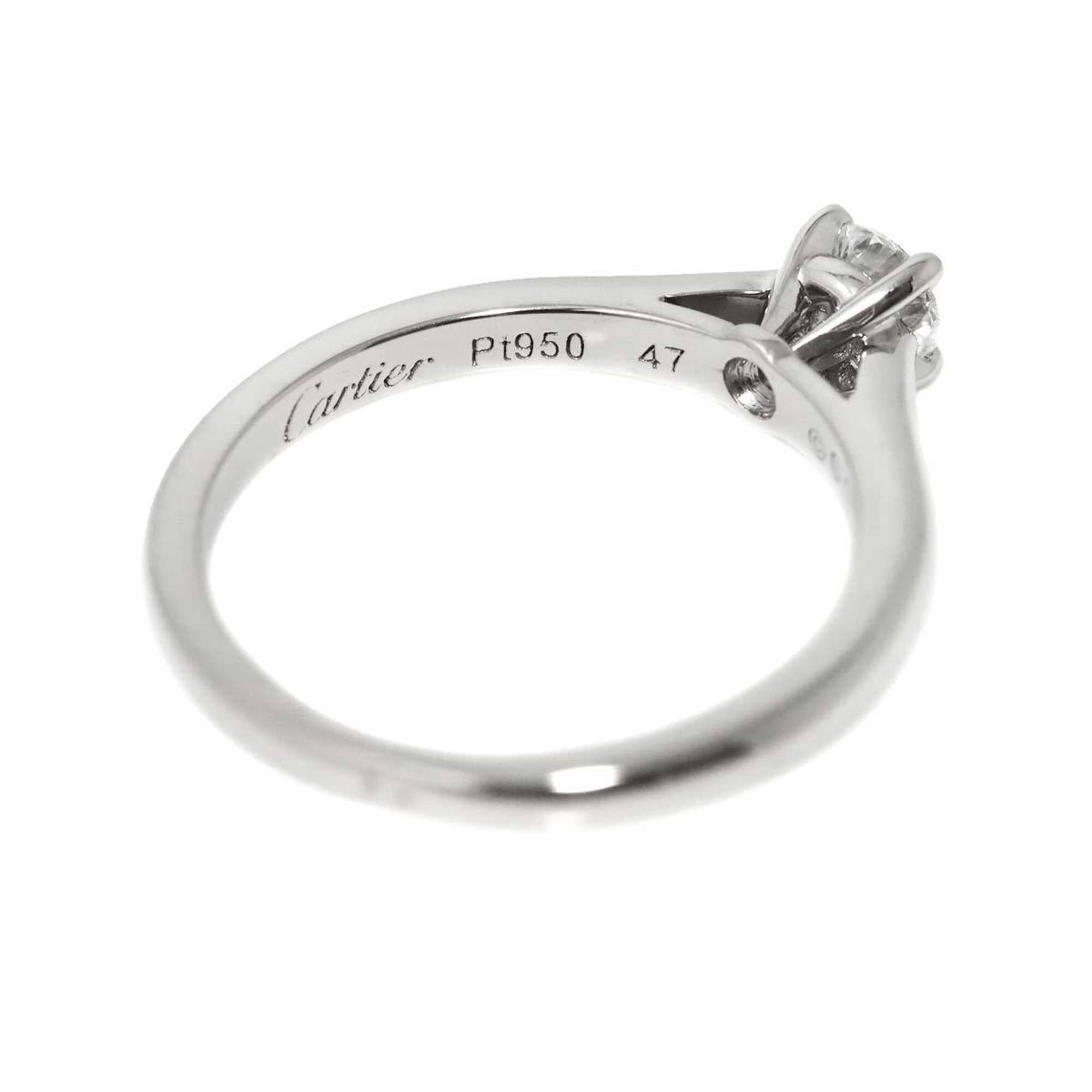 Cartier Cartier 1895 Solitaire Ring #47, 0.19ct Diamond, Platinum. Size ONE SIZE - 3 Thumbnail