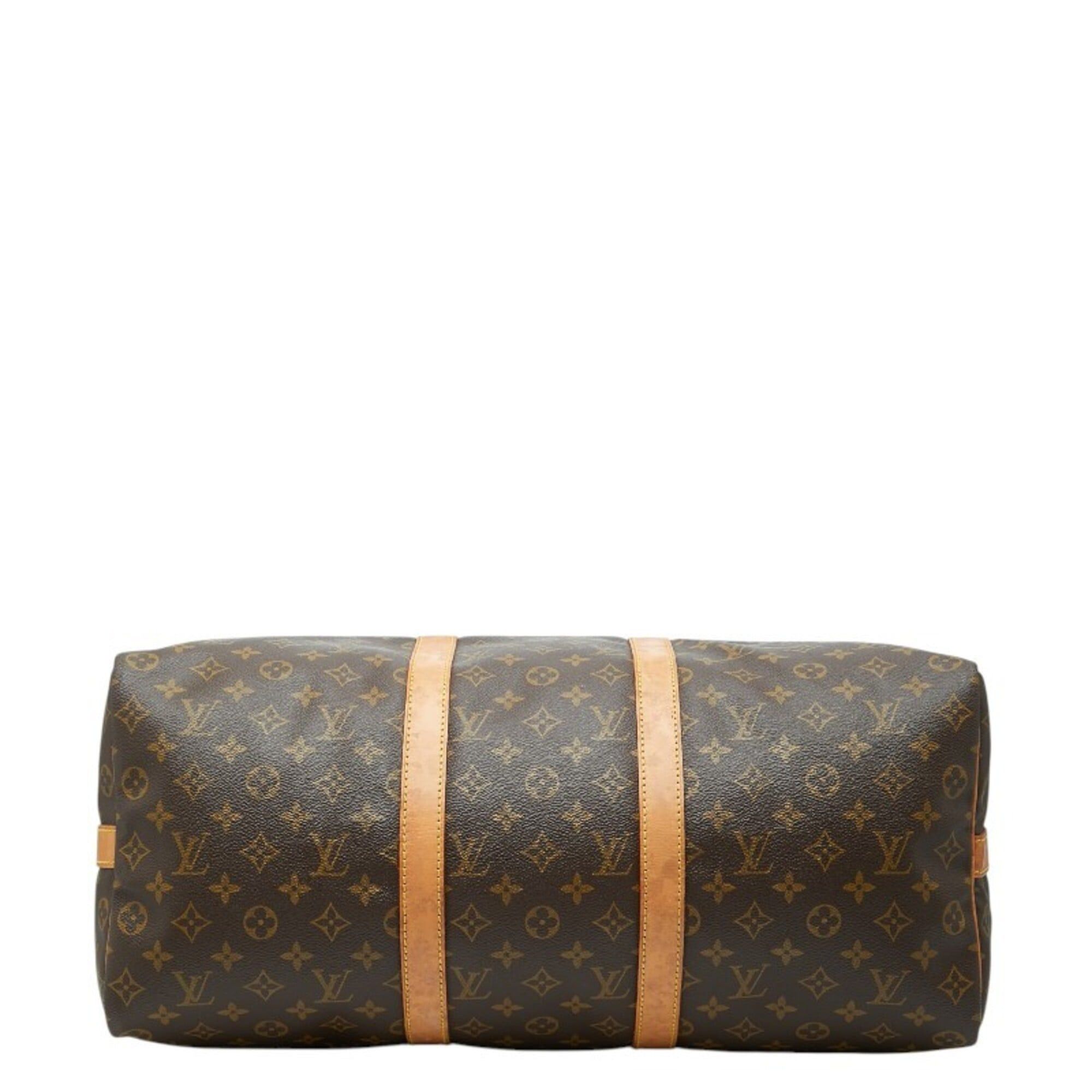Louis Vuitton Louis Vuitton Monogram Keepall 50 Boston Bag M41426 Brown Leather Women's LOUIS VUITTON Size ONE SIZE - 3 Thumbnail