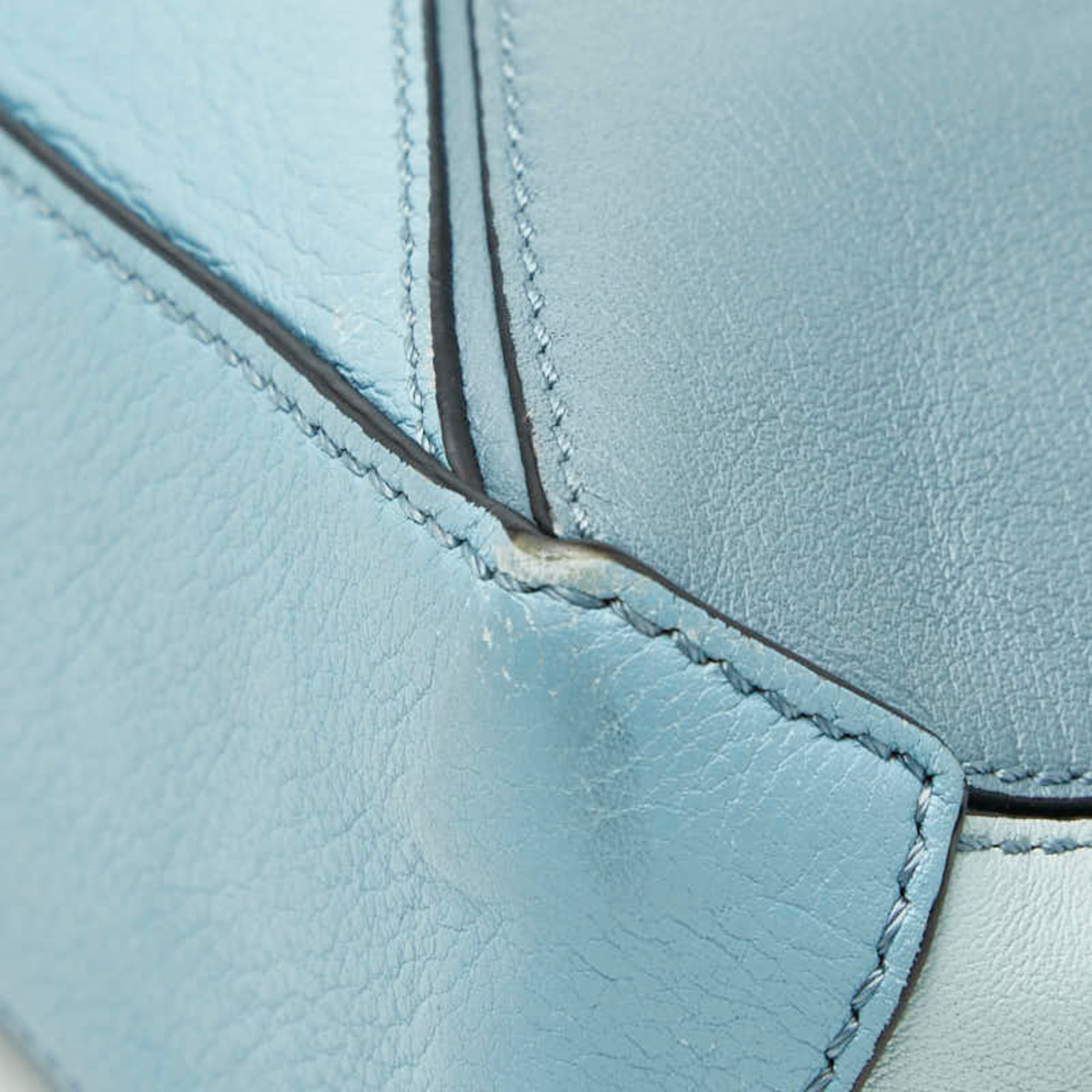 Loewe Loewe Anagram Puzzle Shoulder Bag, Blue Leather, Women's LOEWE Size ONE SIZE - 6 Thumbnail