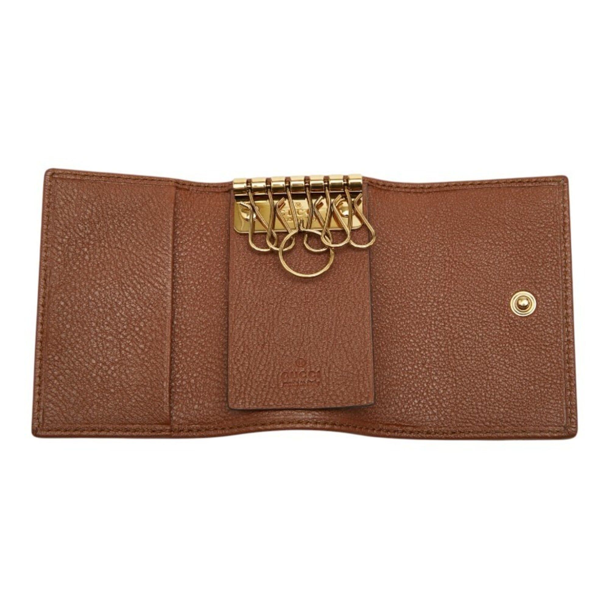 Gucci Gucci Bamboo Line 6-Key Case GG 658636 Leather Men's Women's GUCCI Size ONE SIZE - 6 Thumbnail
