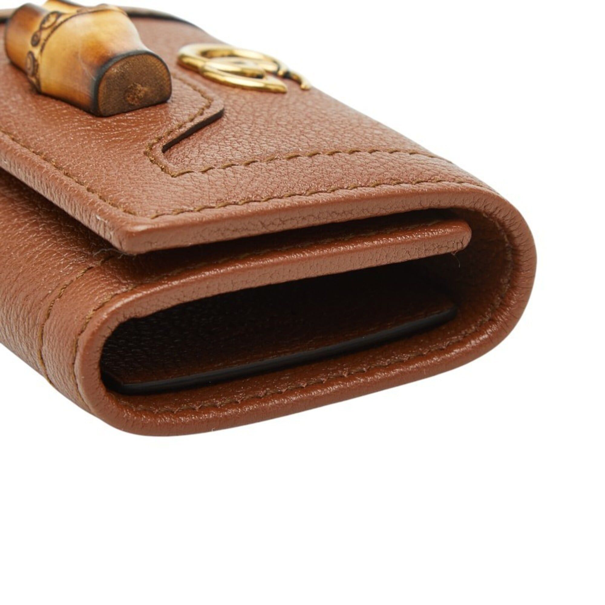 Gucci Gucci Bamboo Line 6-Key Case GG 658636 Leather Men's Women's GUCCI Size ONE SIZE - 5 Thumbnail
