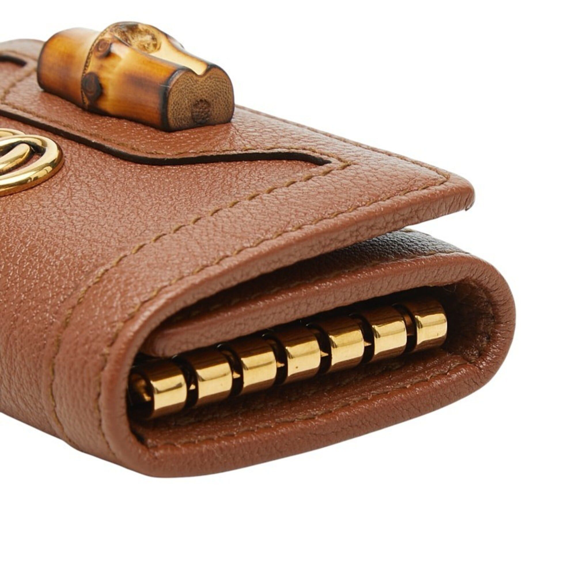 Gucci Gucci Bamboo Line 6-Key Case GG 658636 Leather Men's Women's GUCCI Size ONE SIZE - 4 Thumbnail