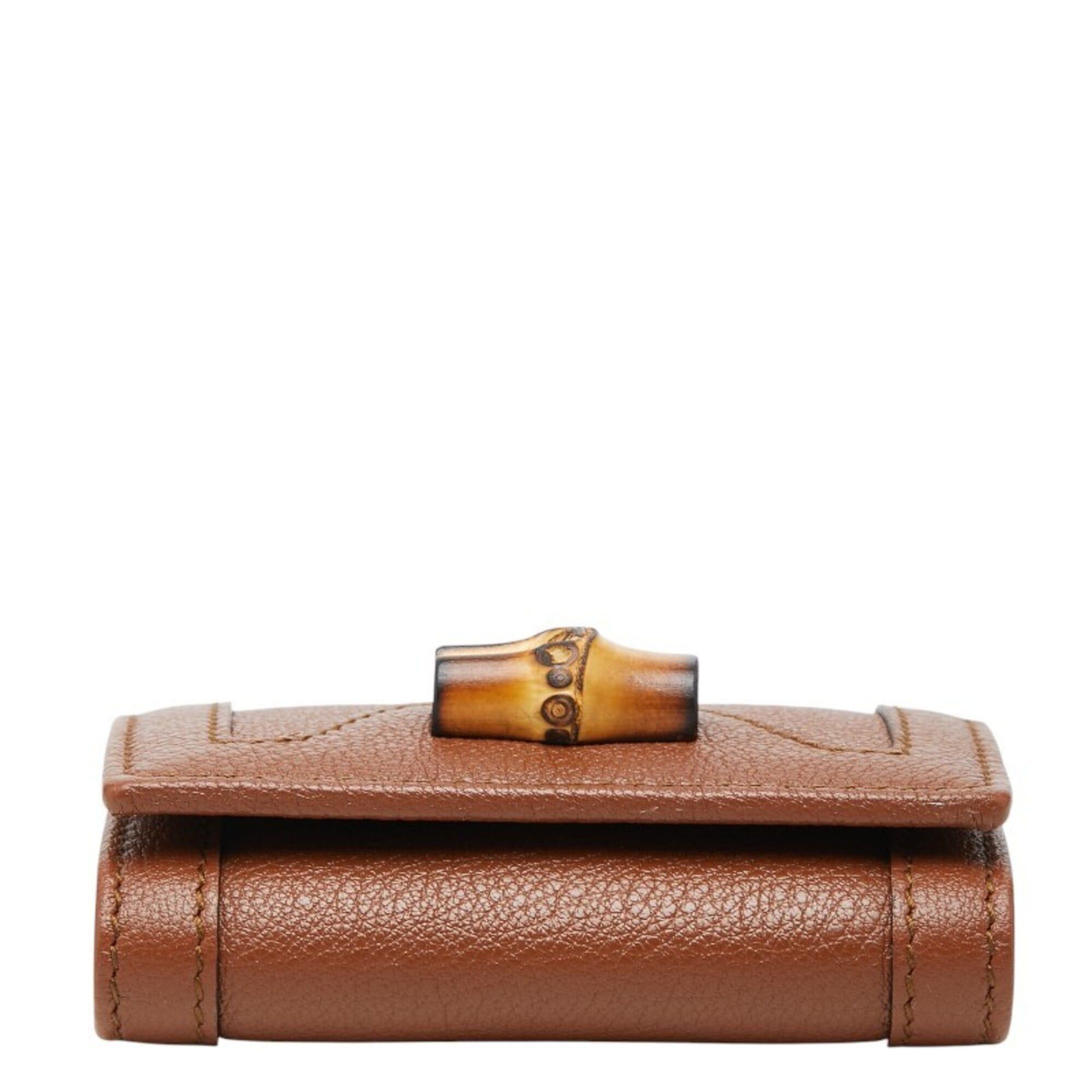Gucci Gucci Bamboo Line 6-Key Case GG 658636 Leather Men's Women's GUCCI Size ONE SIZE - 3 Thumbnail