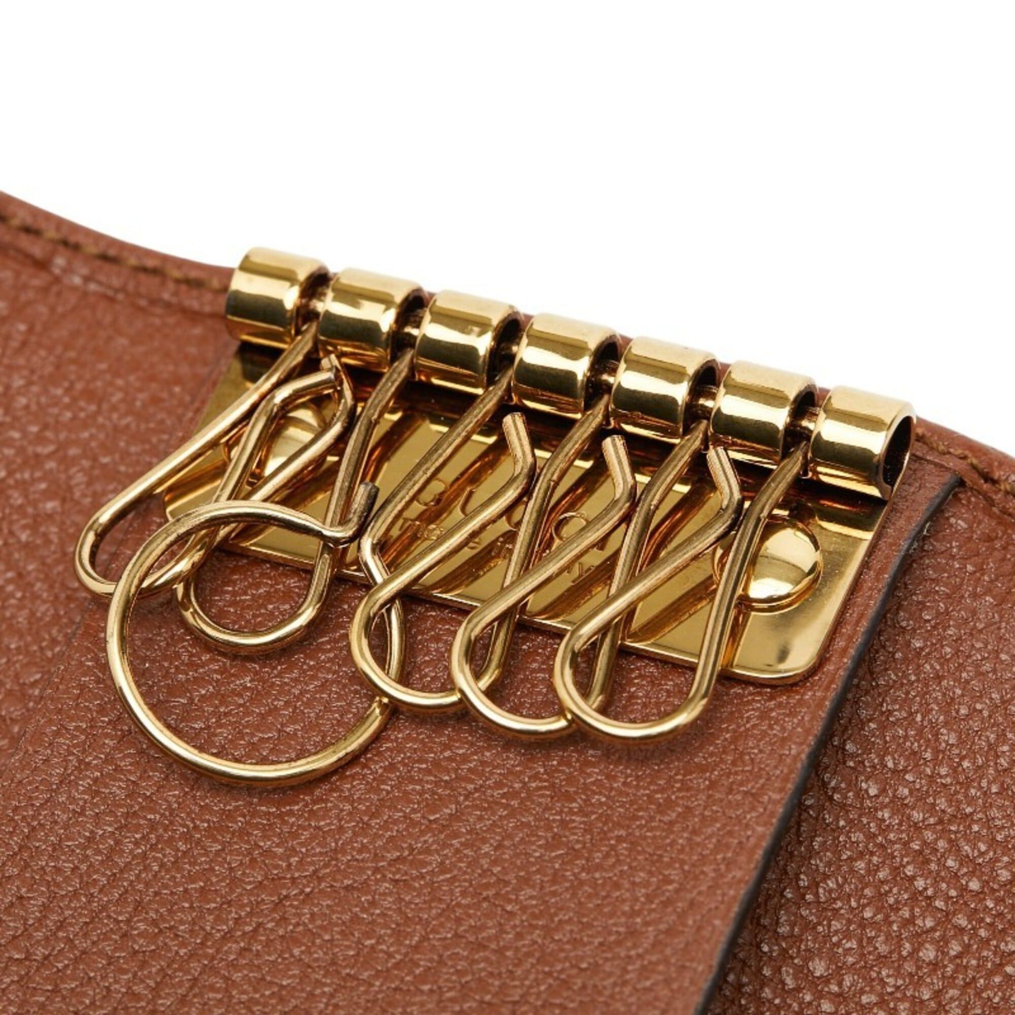 Gucci Gucci Bamboo Line 6-Key Case GG 658636 Leather Men's Women's GUCCI Size ONE SIZE - 7 Thumbnail