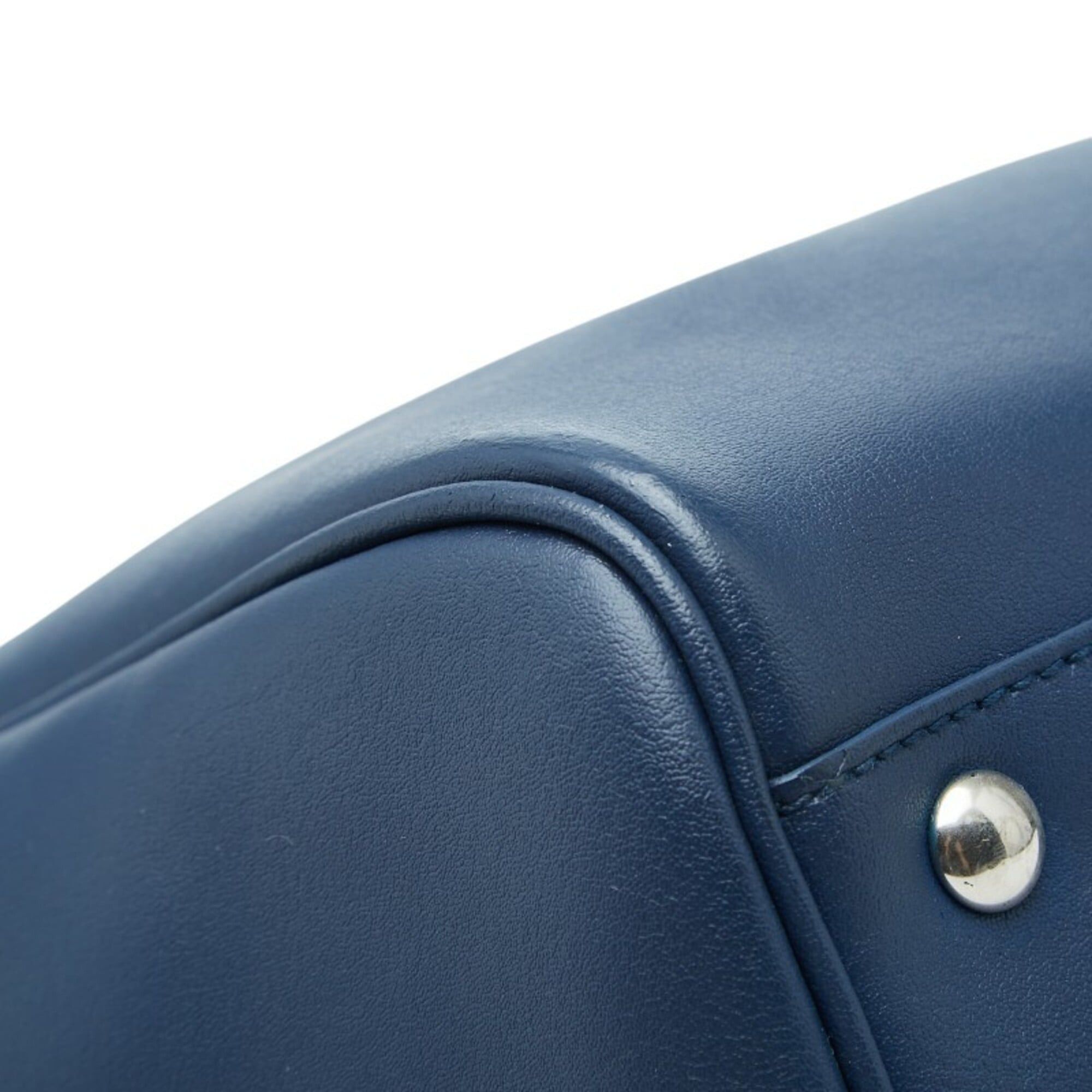 Salvatore Ferragamo Salvatore Ferragamo Nolita Handbag Shoulder Bag 2WAY EE-21 E621 Blue Leather Women's Size ONE SIZE - 7 Thumbnail