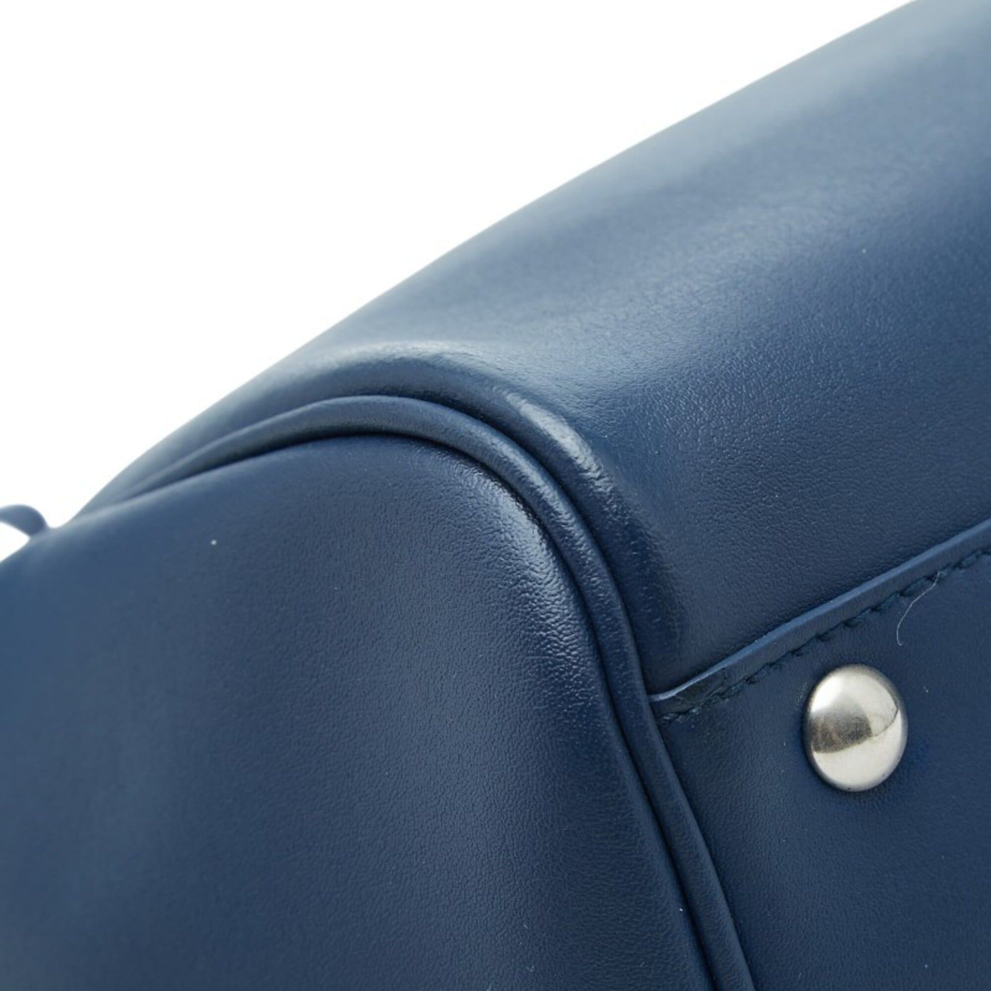 Salvatore Ferragamo Salvatore Ferragamo Nolita Handbag Shoulder Bag 2WAY EE-21 E621 Blue Leather Women's Size ONE SIZE - 5 Thumbnail