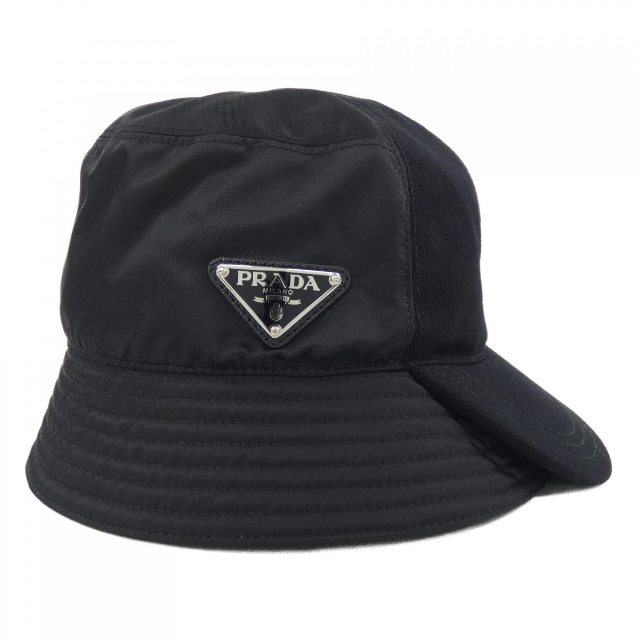 Prada Prada Prada Triangle Logo Re Nylon Hat Textile Hats 2HC281 2D0V DUTY FREE for USA Size ONE SIZE - 2 Thumbnail