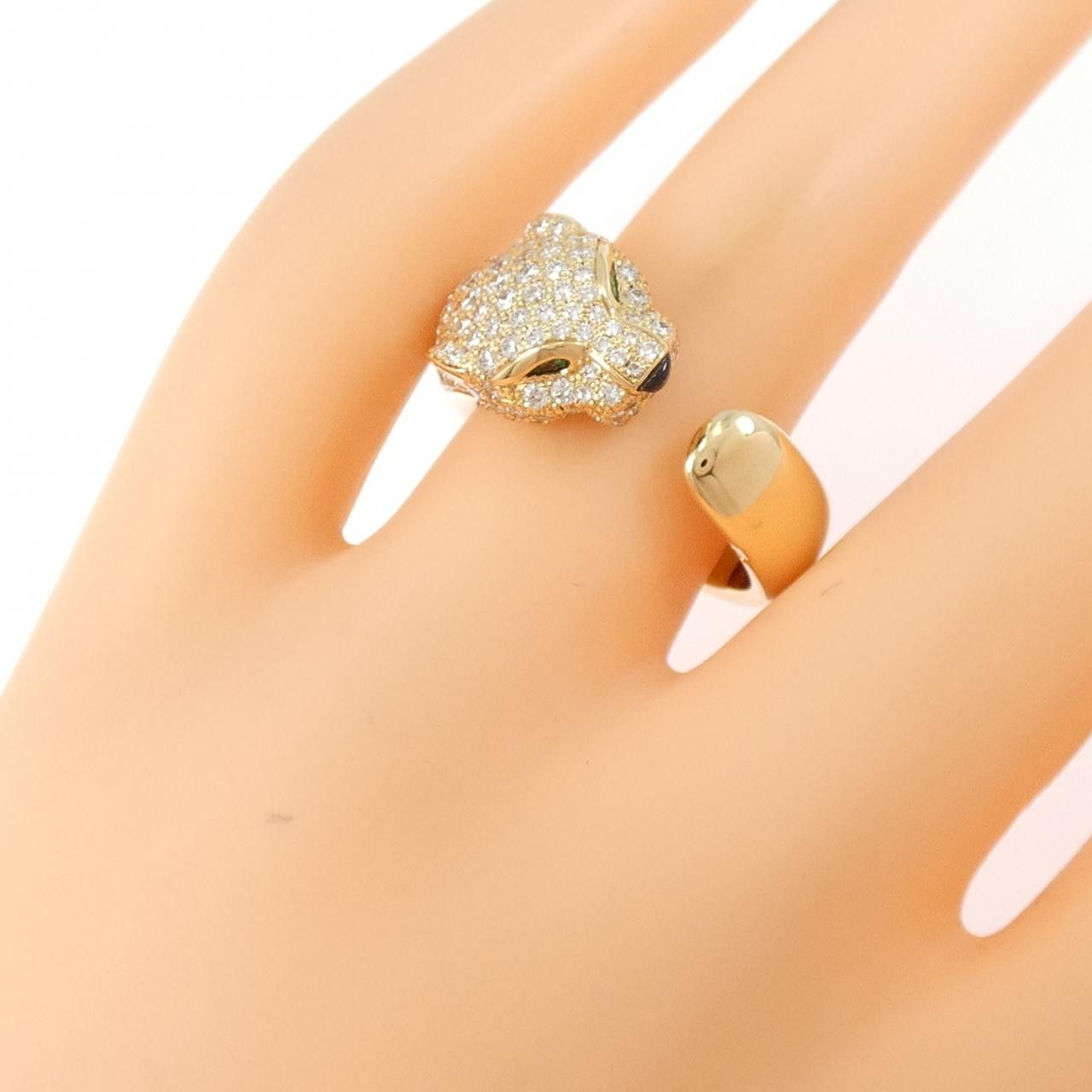 Cartier Cartier Cartier Panthere 750 Yellow Gold Ring Size 16 Precious Metal Ring DUTY FREE for USA Size ONE SIZE - 5 Thumbnail