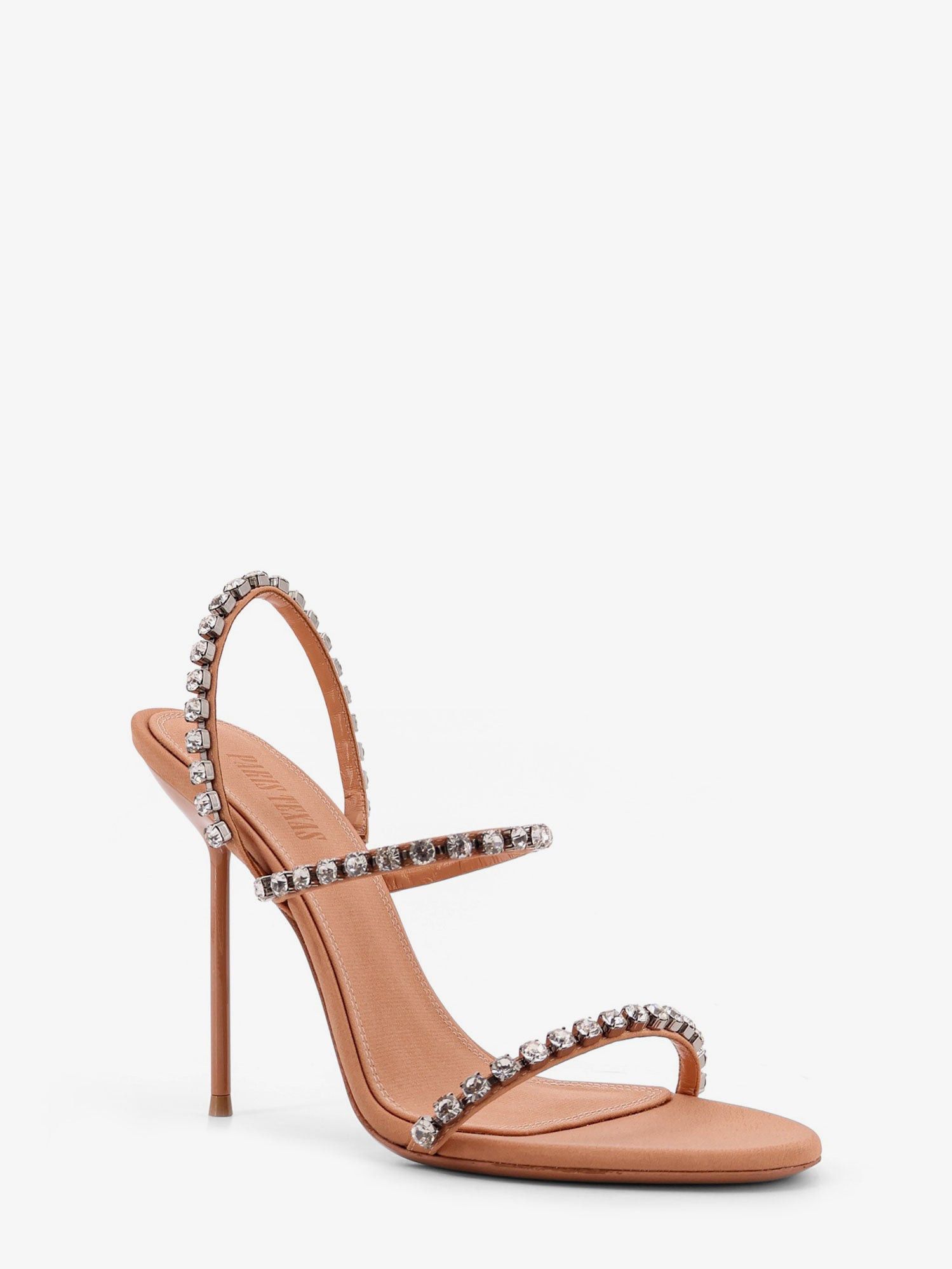 Paris Texas Lidia Satin Sandals With Crystal Detail Size US 8 / IT 38 - 2 Thumbnail