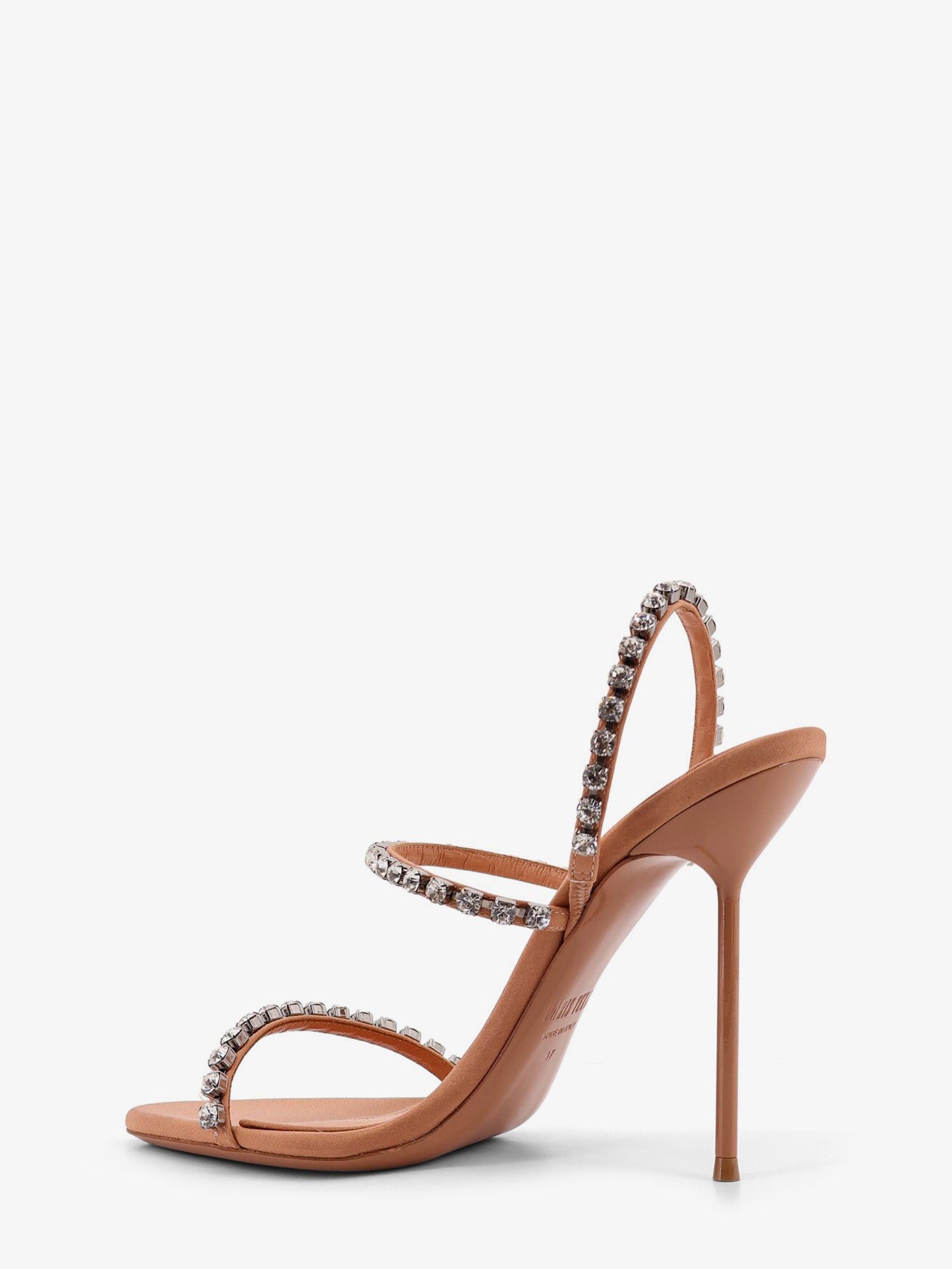 Paris Texas Lidia Satin Sandals With Crystal Detail Size US 10 / IT 40 - 3 Thumbnail