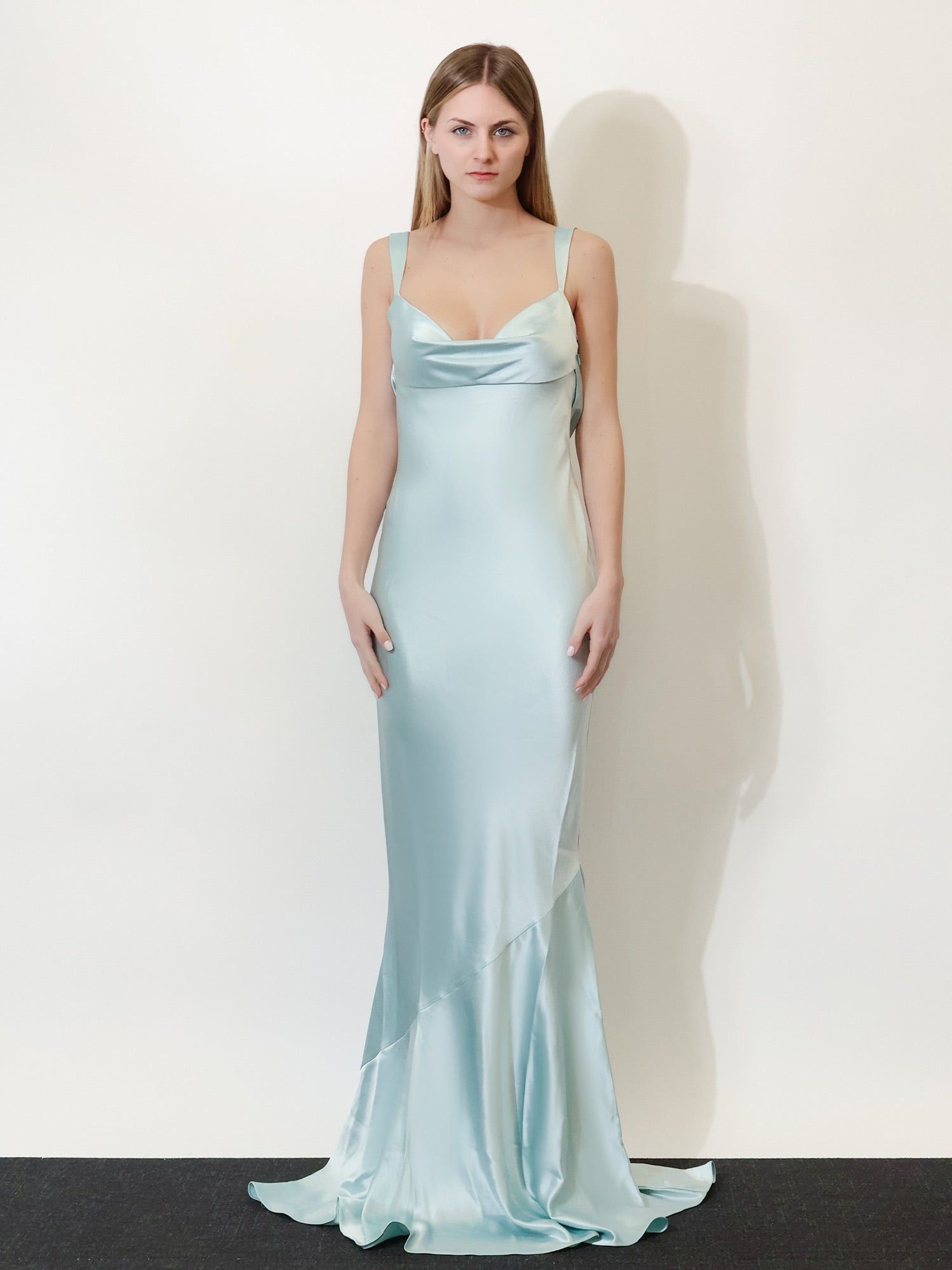 Retrofete Satin Vinica Dress Size L / US 10 / IT 46 - 5 Thumbnail