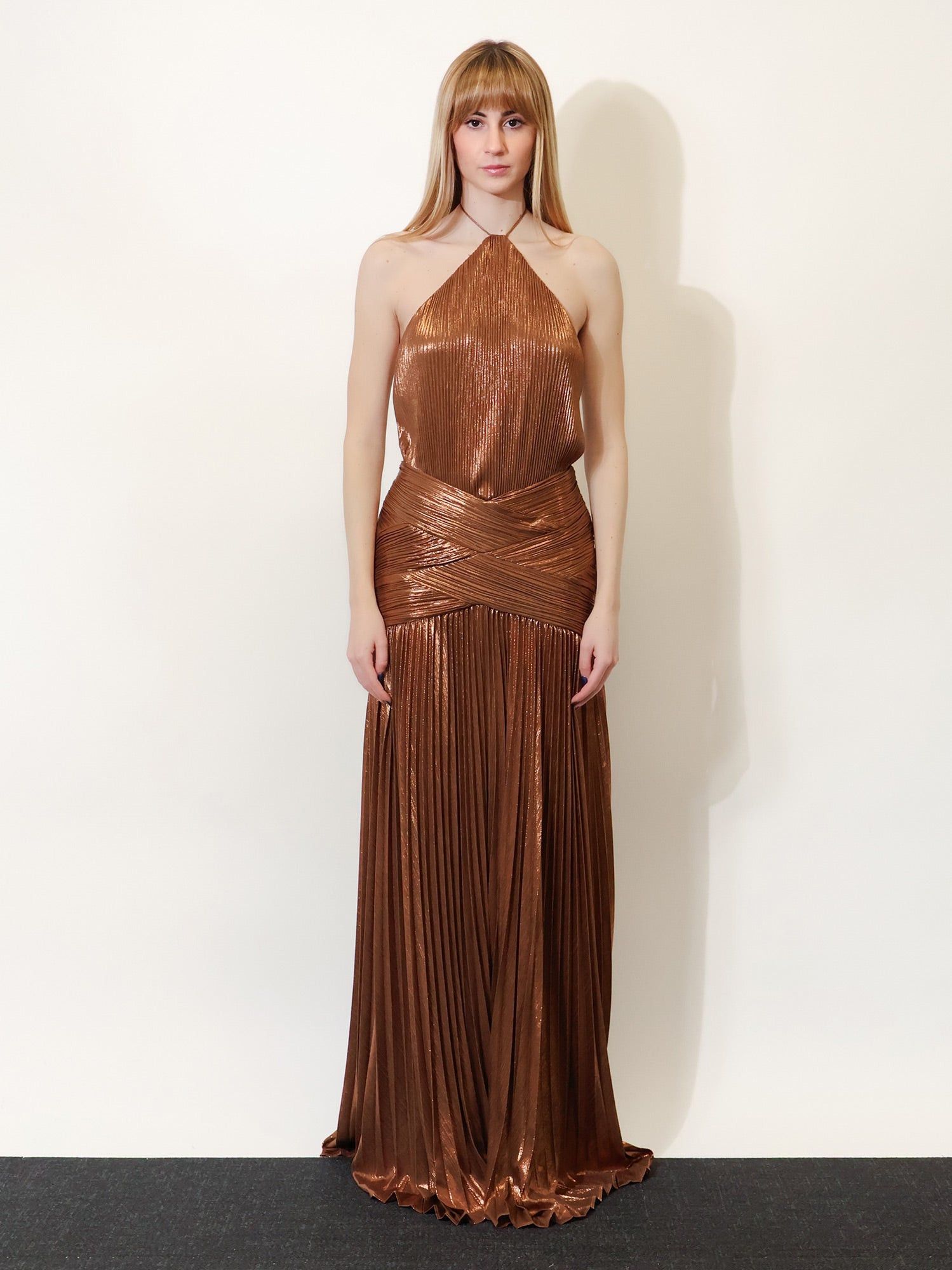 Retrofete Amberley Pleated Dress Size L / US 10 / IT 46 - 2 Thumbnail