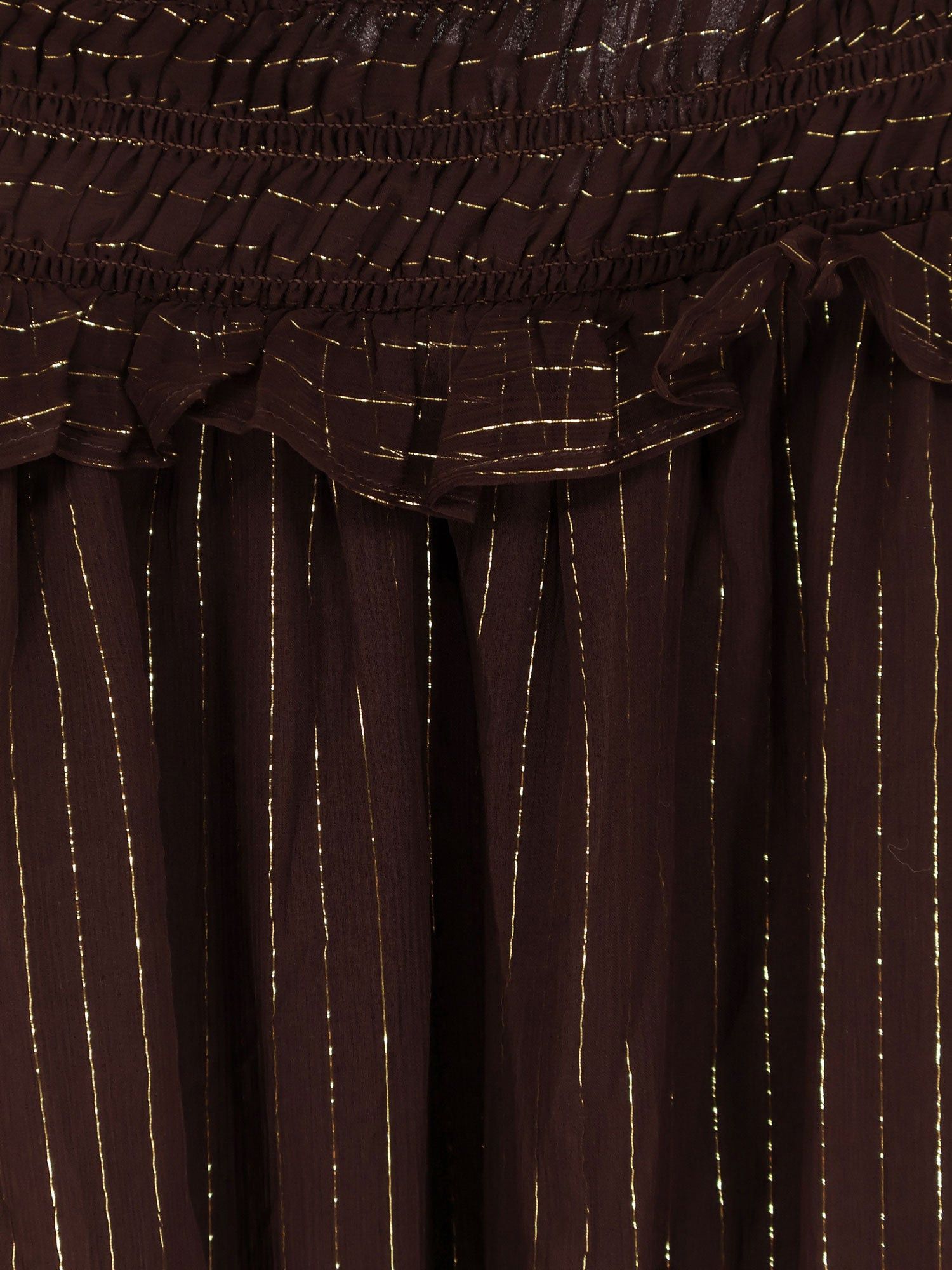 Self-Portrait Georgette Long Dress With Lurex Detail Size M / US 6-8 / IT 42-44 - 3 Thumbnail