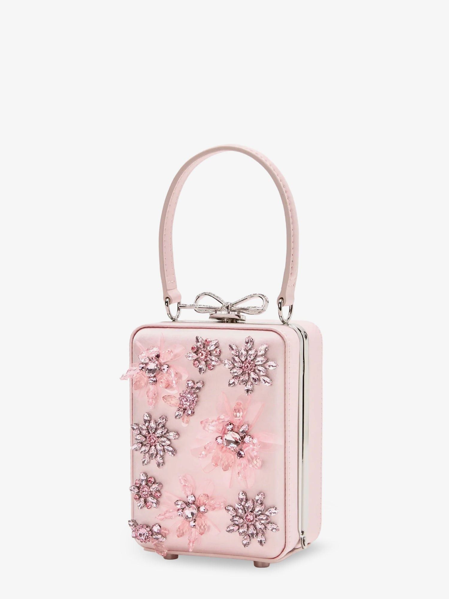 Self-Portrait Satin Crossbody Bag With Crystal Details Size ONE SIZE - 3 Thumbnail