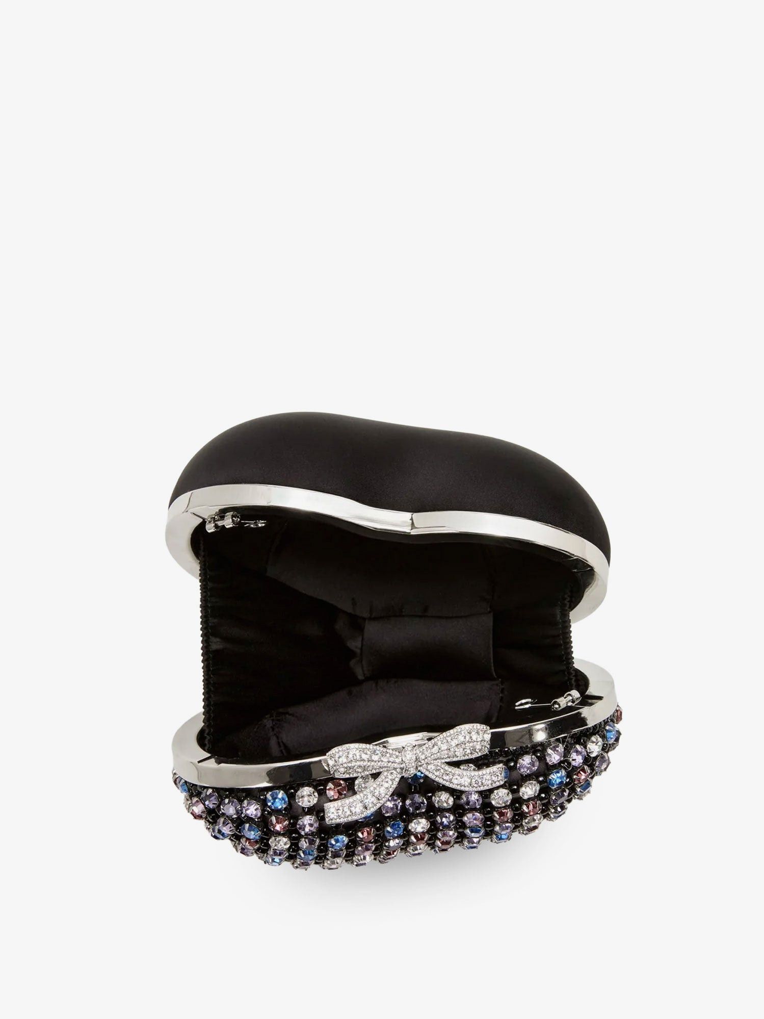 Self-Portrait Crystal Heart Clutch Bag Size ONE SIZE - 4 Thumbnail
