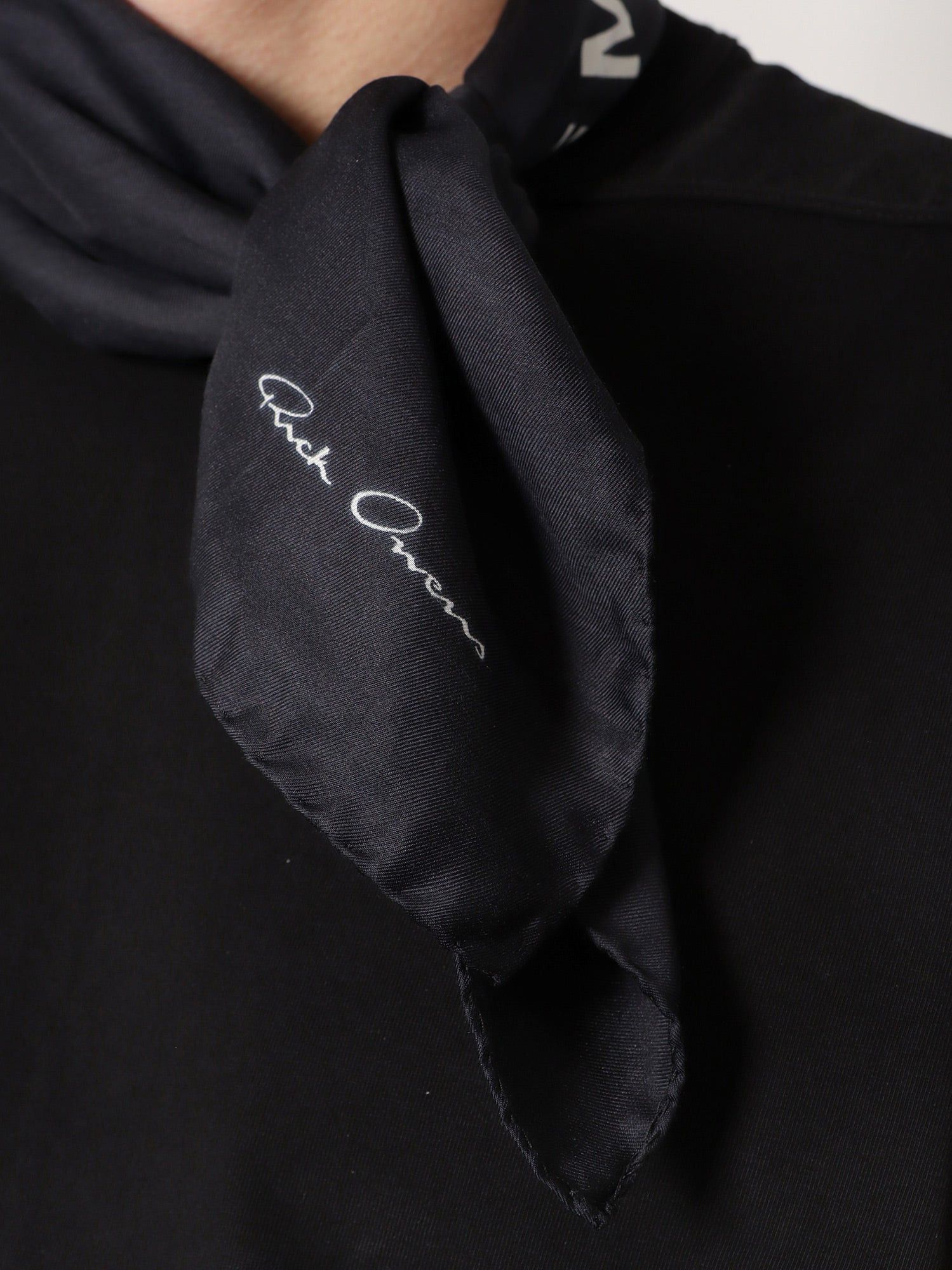 Rick Owens Modal And Silk Blend Scarf Size ONE SIZE - 2 Thumbnail