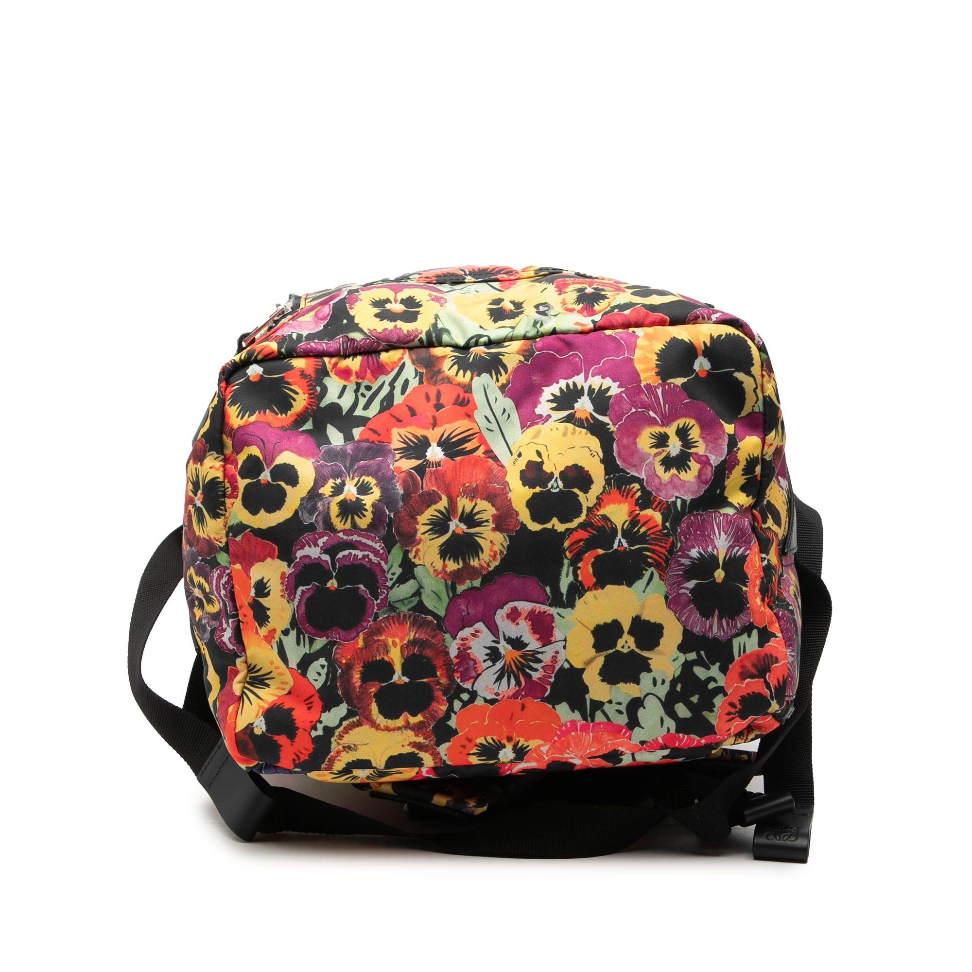 Loewe Joe Brainard Nylon Pansies Roll Top Backpack Size ONE SIZE - 3 Thumbnail