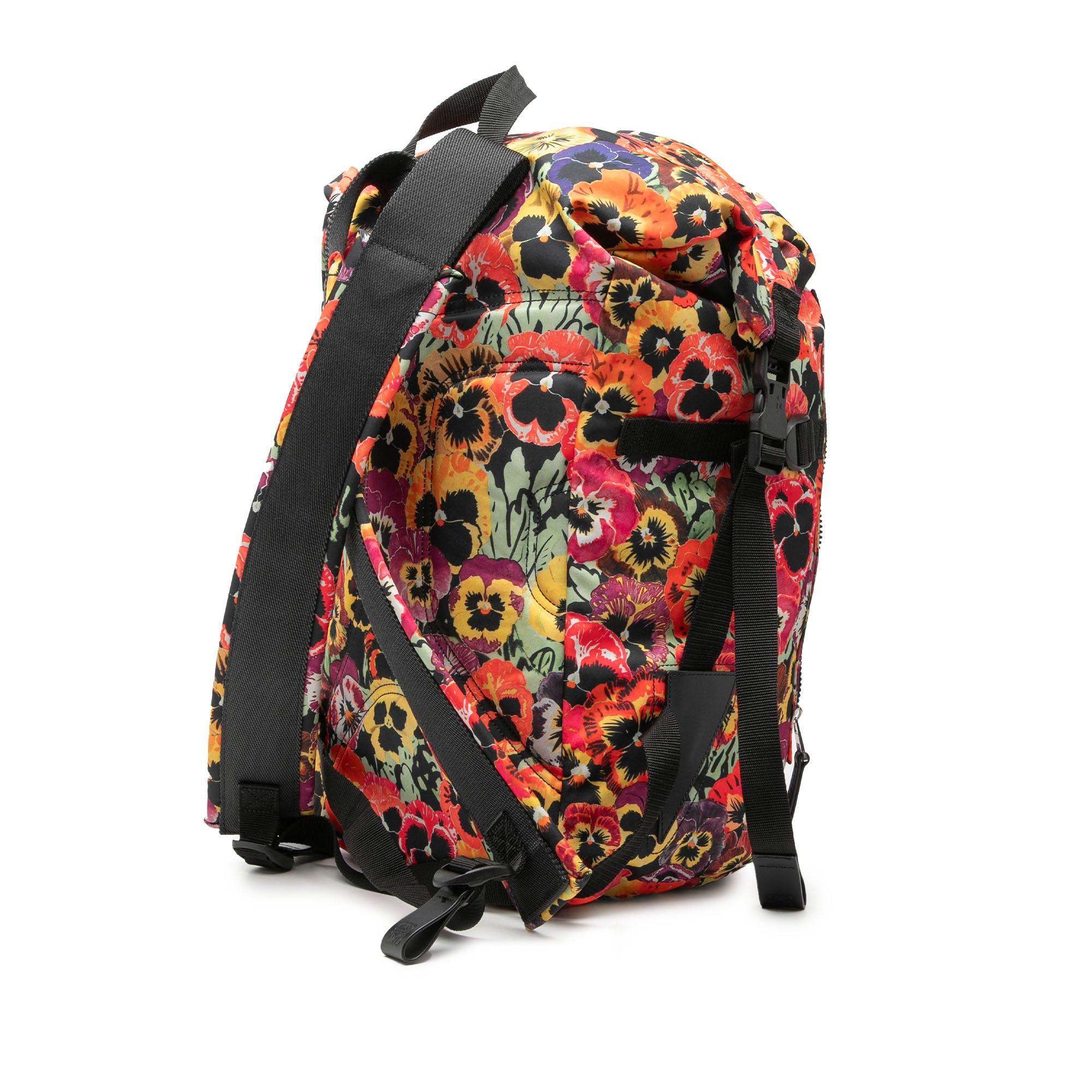 Loewe Joe Brainard Nylon Pansies Roll Top Backpack Size ONE SIZE - 2 Thumbnail