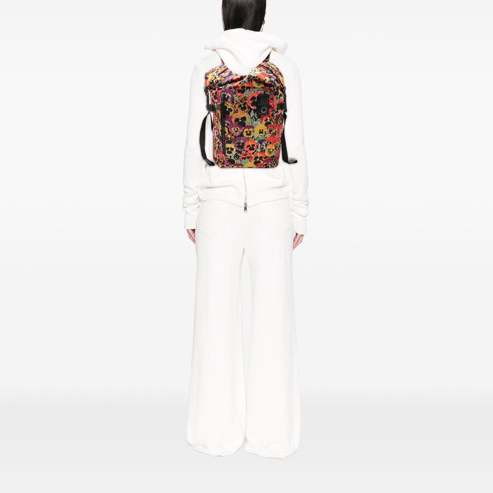 Loewe Joe Brainard Nylon Pansies Roll Top Backpack Size ONE SIZE - 7 Thumbnail