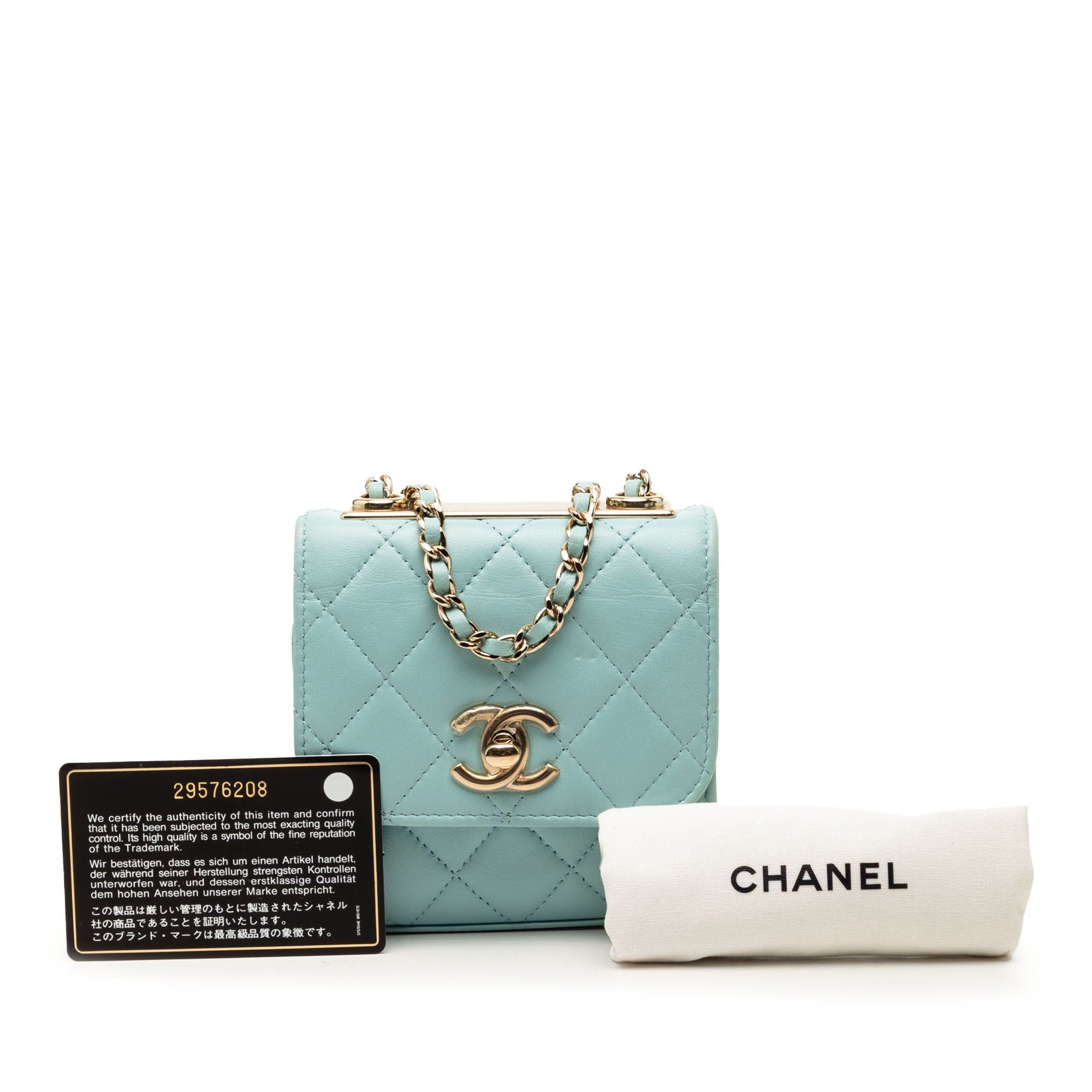 Chanel Mini Quilted Lambskin Trendy CC Clutch With Chain Size ONE SIZE - 8 Thumbnail